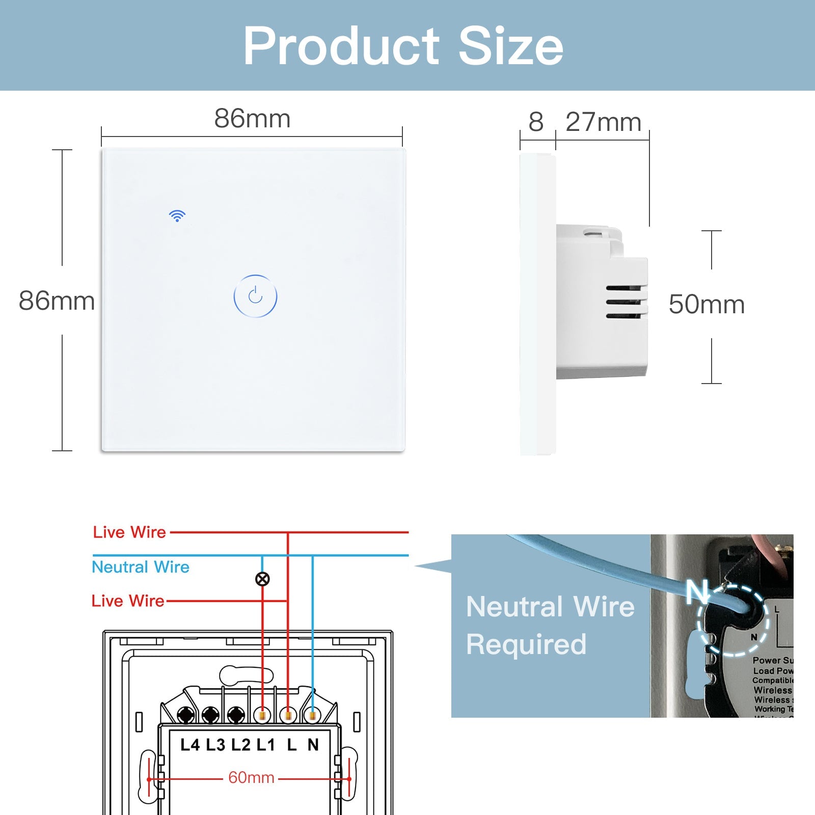 Bseed Smart Matter Wifi Light Switch Electrical Wall Light switches Light Switches Bseedswitch 
