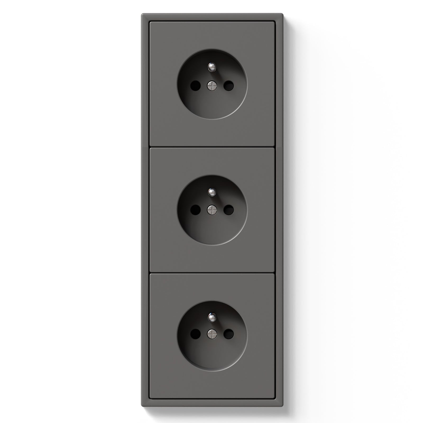 Grand Series Elektrische Wandsteckdose nach französischem Standard, 16A, mit Krallen, Steckdosen & Schalter von Bseed 