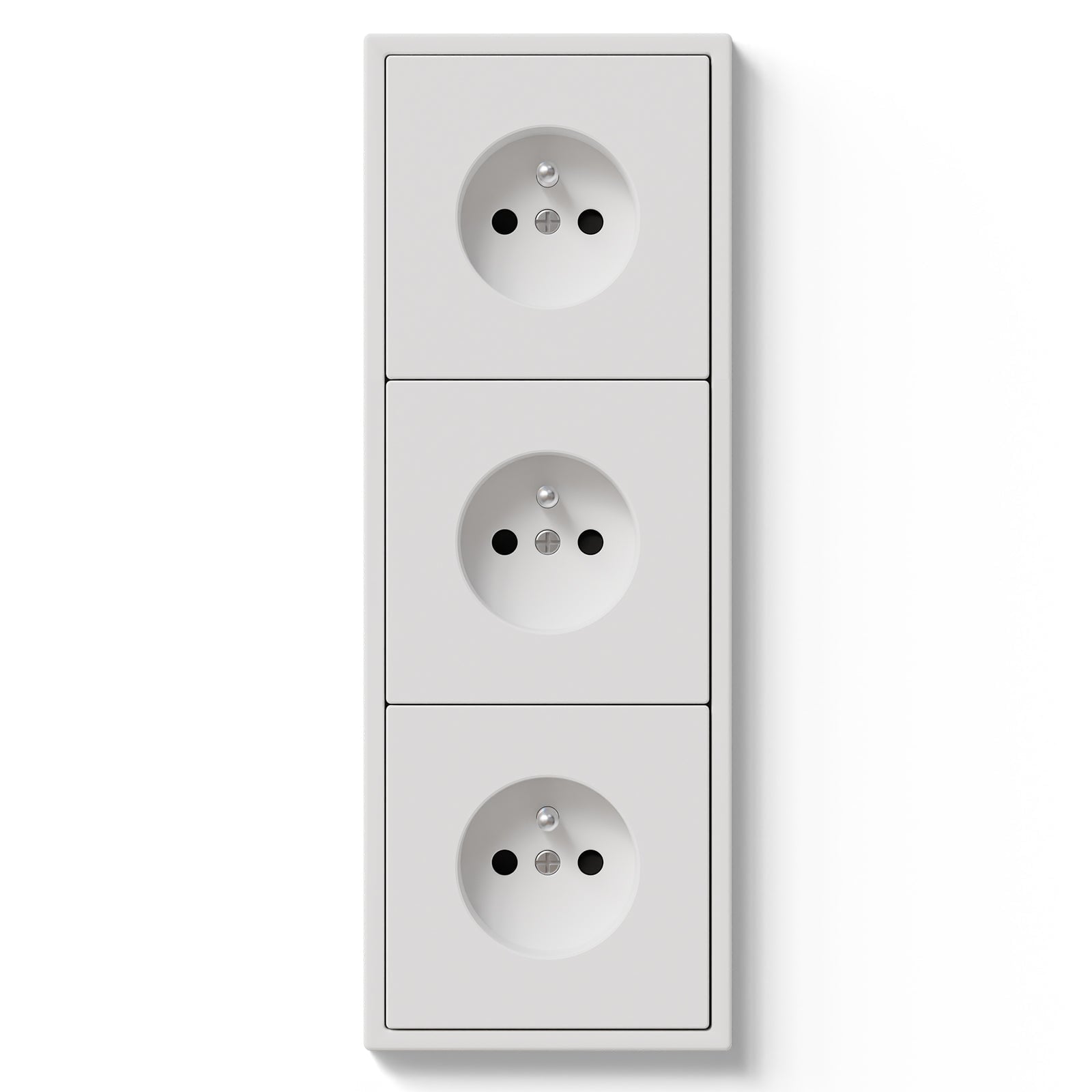 Grand Series Elektrische Wandsteckdose nach französischem Standard, 16A, mit Krallen, Steckdosen & Schalter von Bseed 