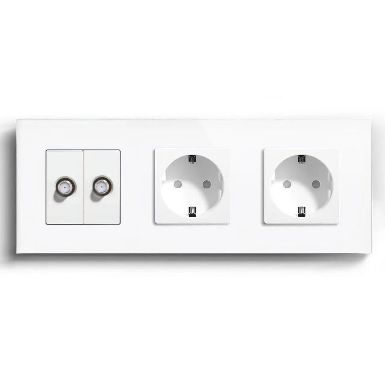 BSEED Product Customization Bseedswitch double satellite socket with double eu socket 