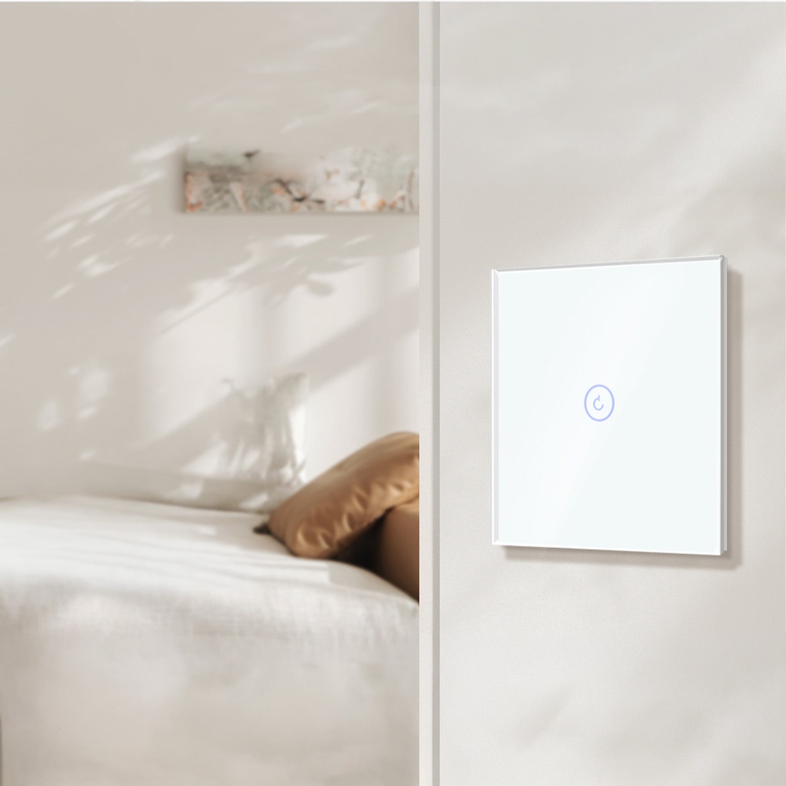 BSEED Crystal Glass Switch Panel Customizable Wall Switch Cover with Personalized Icon Options Wall Plates & Covers Bseedswitch 