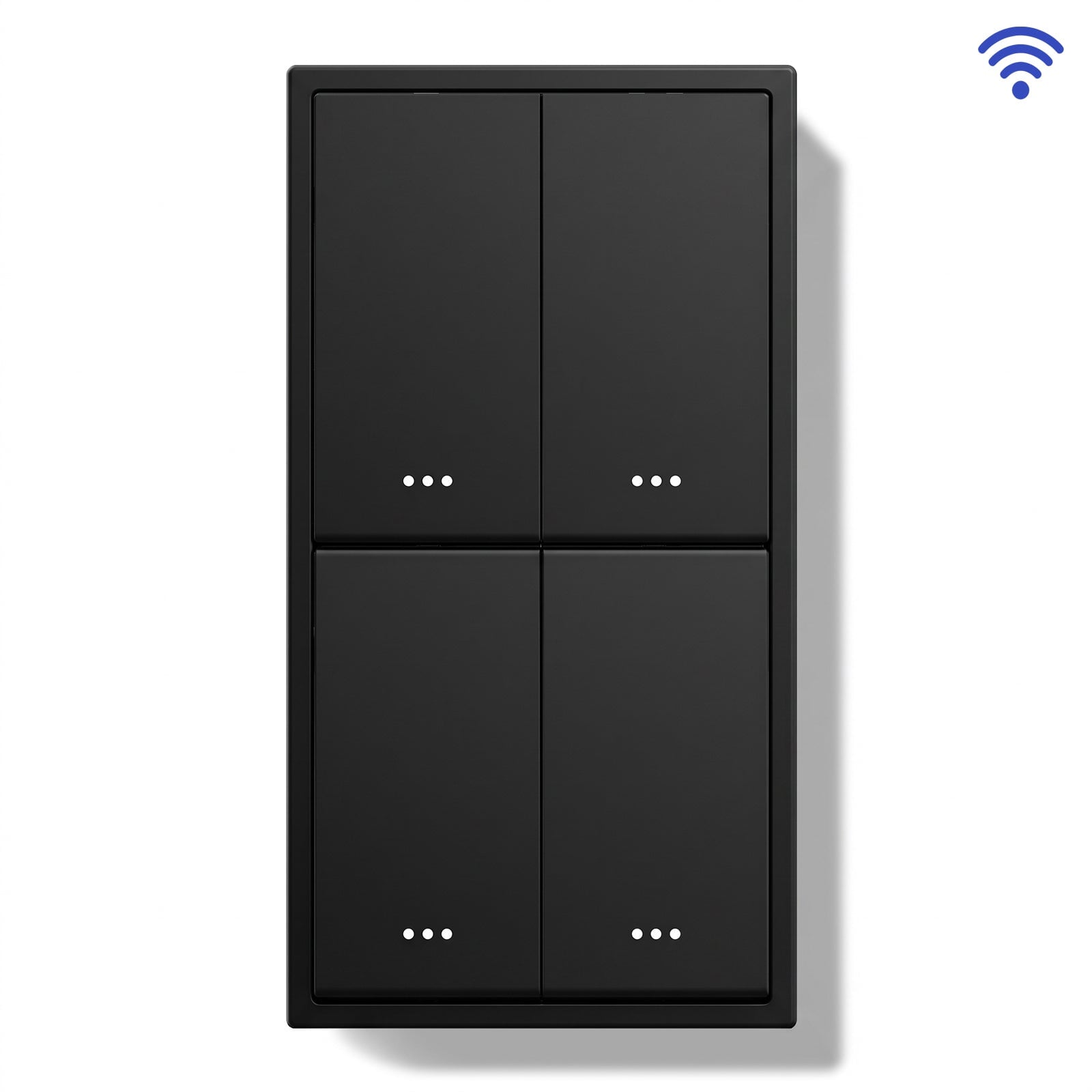 BSEED Gand Series Smart Wifi Light Switch (With Neutral) Recessed light switches Double Switch Light Switches Bseedswitch Black 2 Gang 
