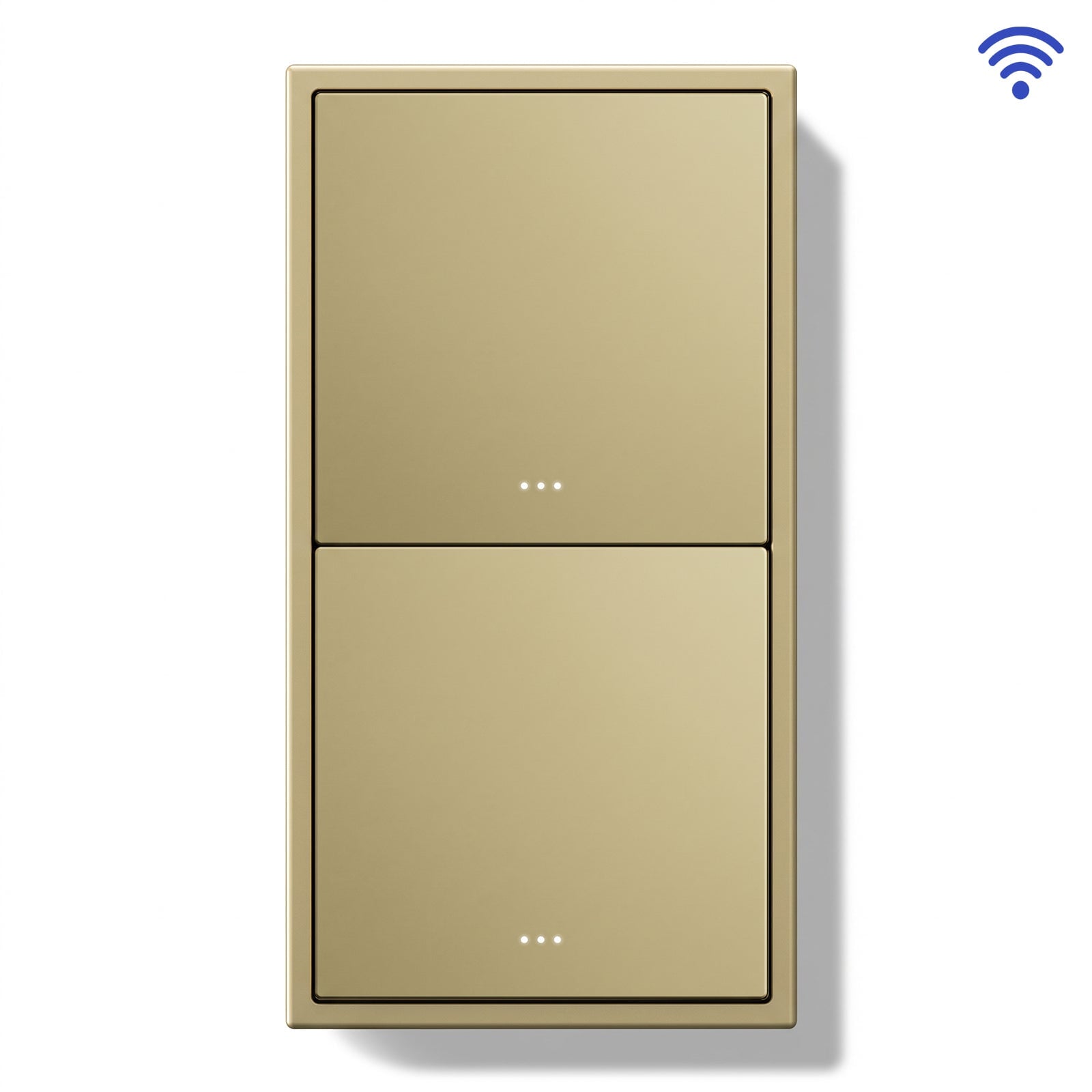 BSEED Gand Series Smart Wifi Light Switch (With Neutral) Recessed light switches Double Switch Light Switches Bseedswitch Gold 1 Gang 