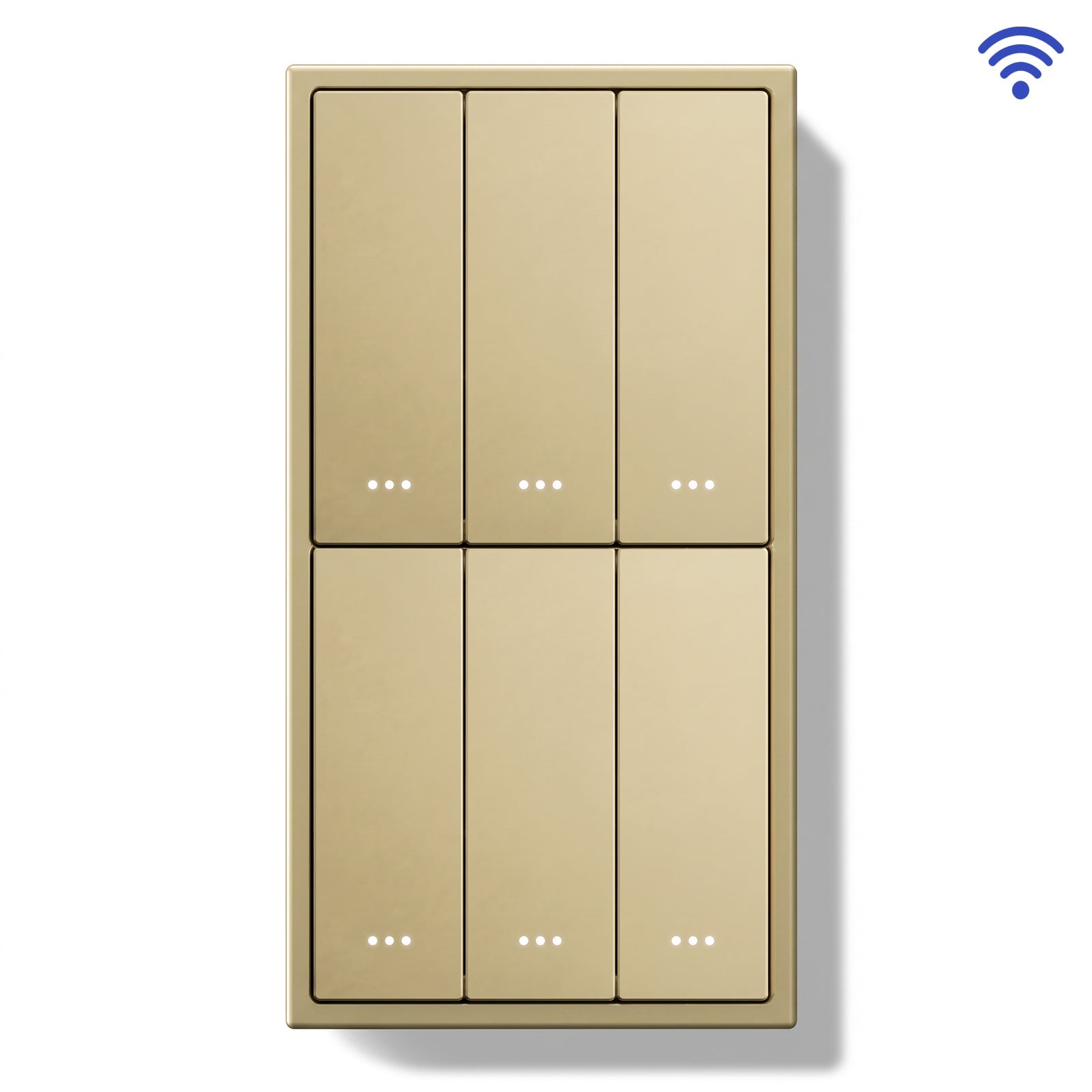 BSEED Gand Series Smart Wifi Light Switch (With Neutral) Recessed light switches Double Switch Light Switches Bseedswitch Gold 3 Gang 