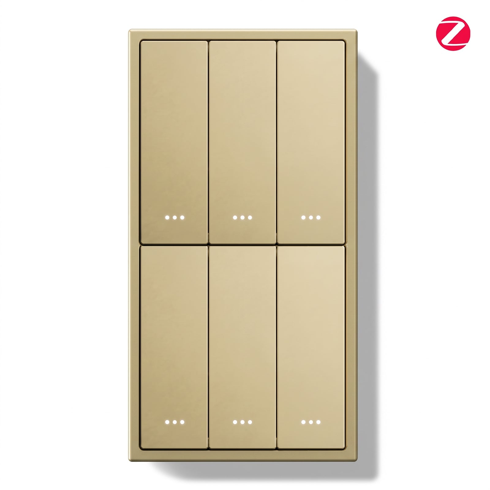 BSEED Gand Series Zigbee Light Switch (With Neutral) Recessed light switches Double Switch Light Switches Bseedswitch Gold 3 Gang 