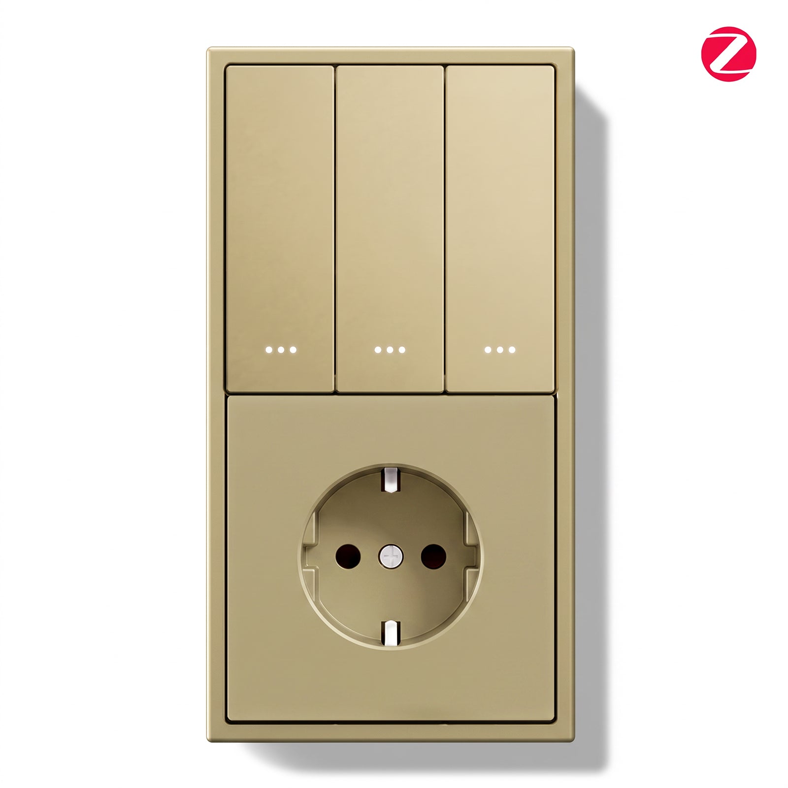 BSEED Gand Series Zigbee Light Switch (With Neutral) with Normal Eu Socket
