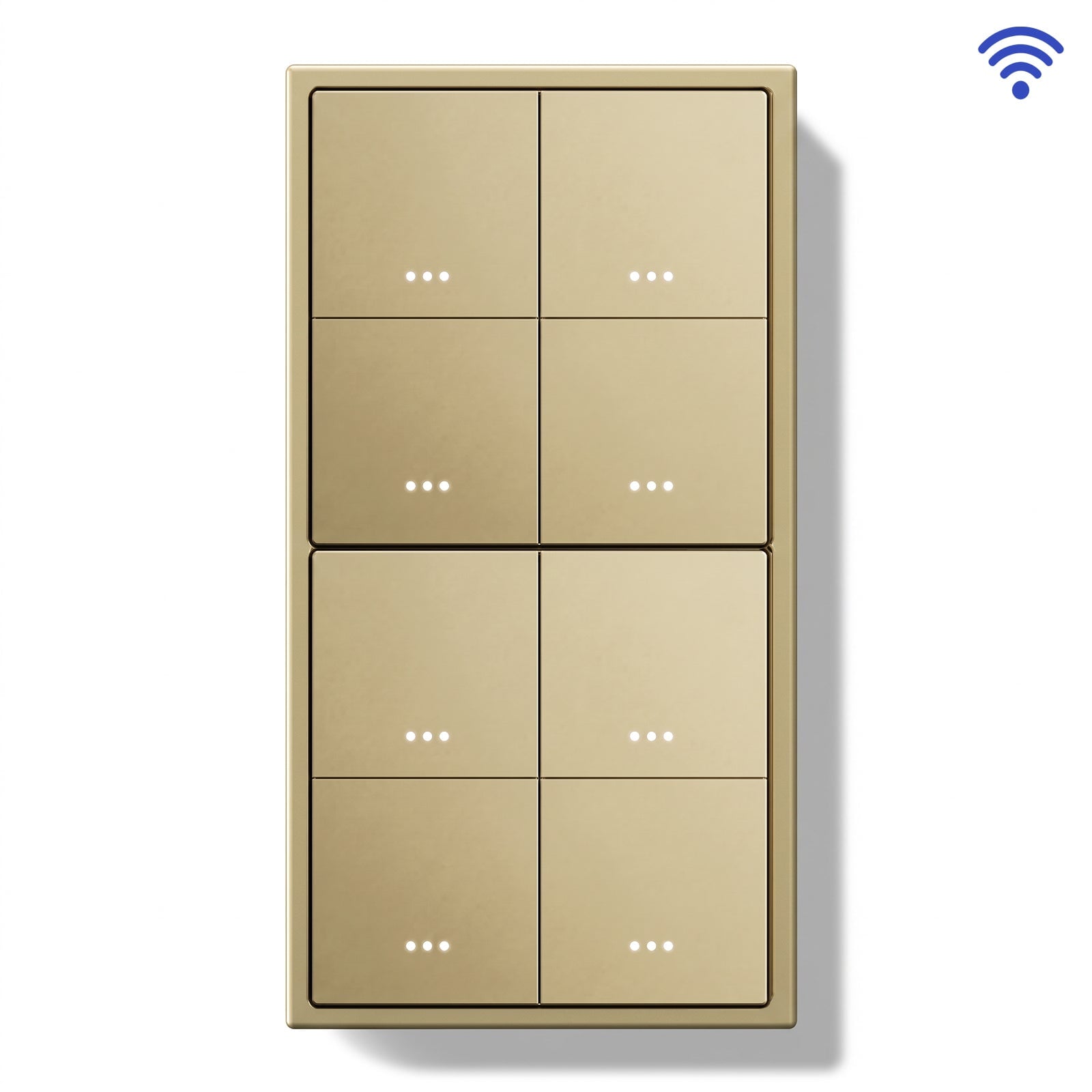 BSEED Gand Series Smart Wifi Light Switch (With Neutral) Recessed light switches Double Switch Light Switches Bseedswitch Gold 4 Gang 