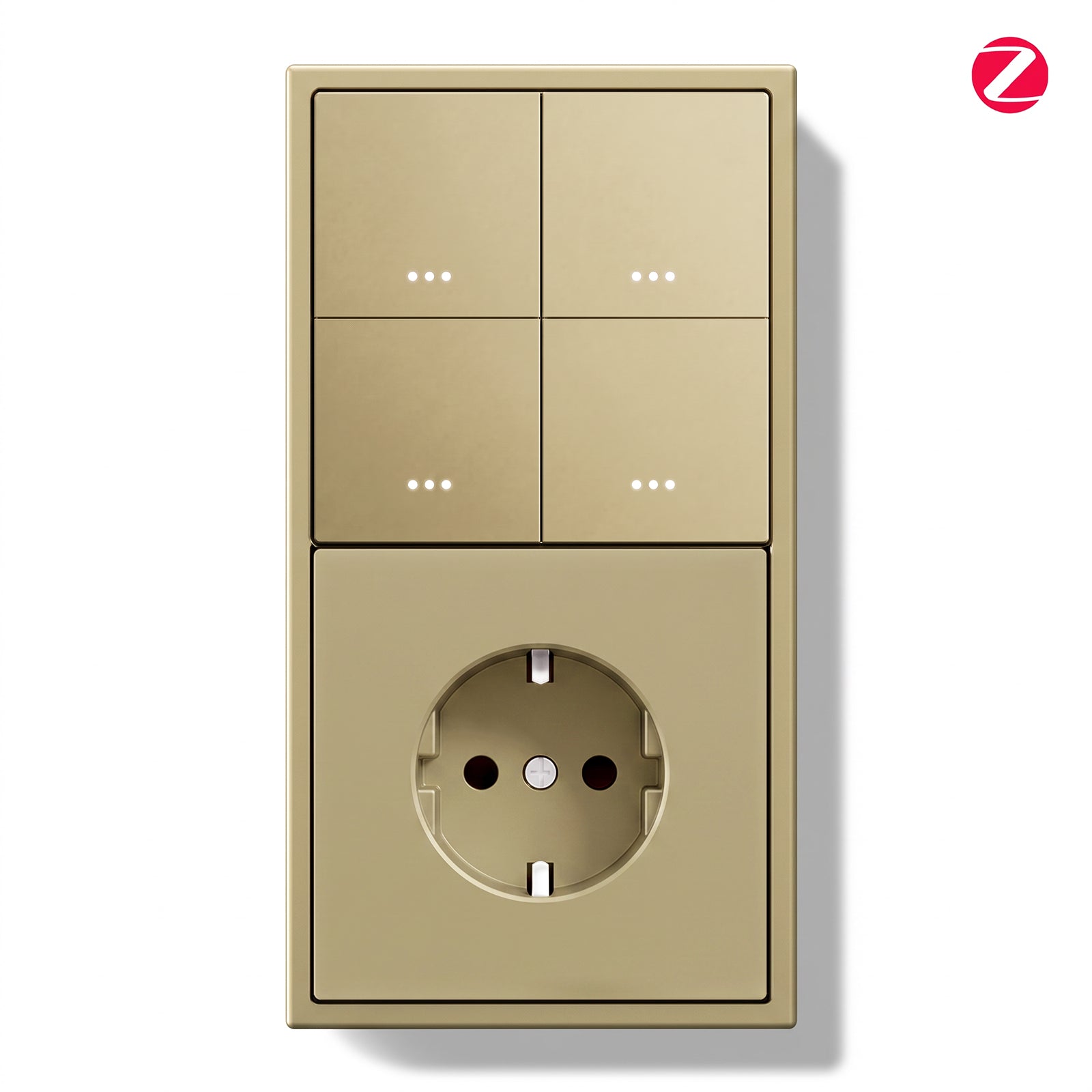 BSEED Gand Series Zigbee Light Switch (With Neutral) with Normal Eu Socket