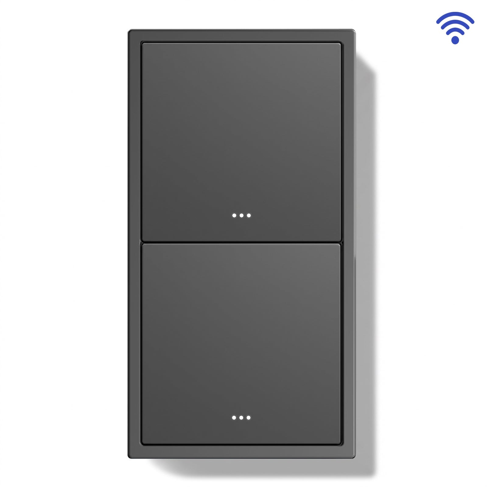 BSEED Gand Series Smart Wifi Light Switch (With Neutral) Recessed light switches Double Switch Light Switches Bseedswitch Grey 1 Gang 
