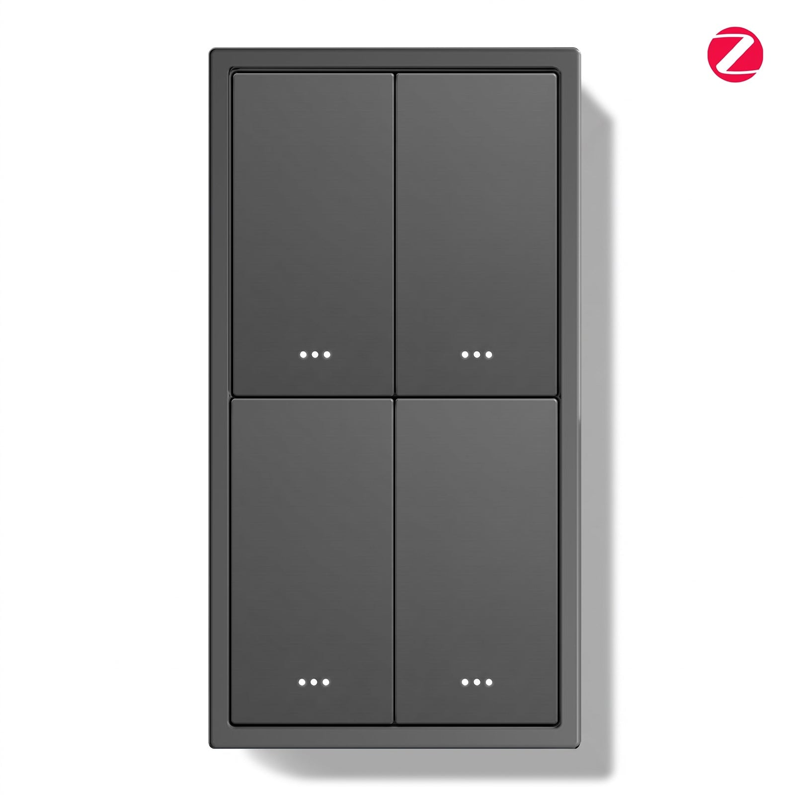 BSEED Gand Series Zigbee Light Switch (With Neutral) Recessed light switches Double Switch Light Switches Bseedswitch Grey 2 Gang 