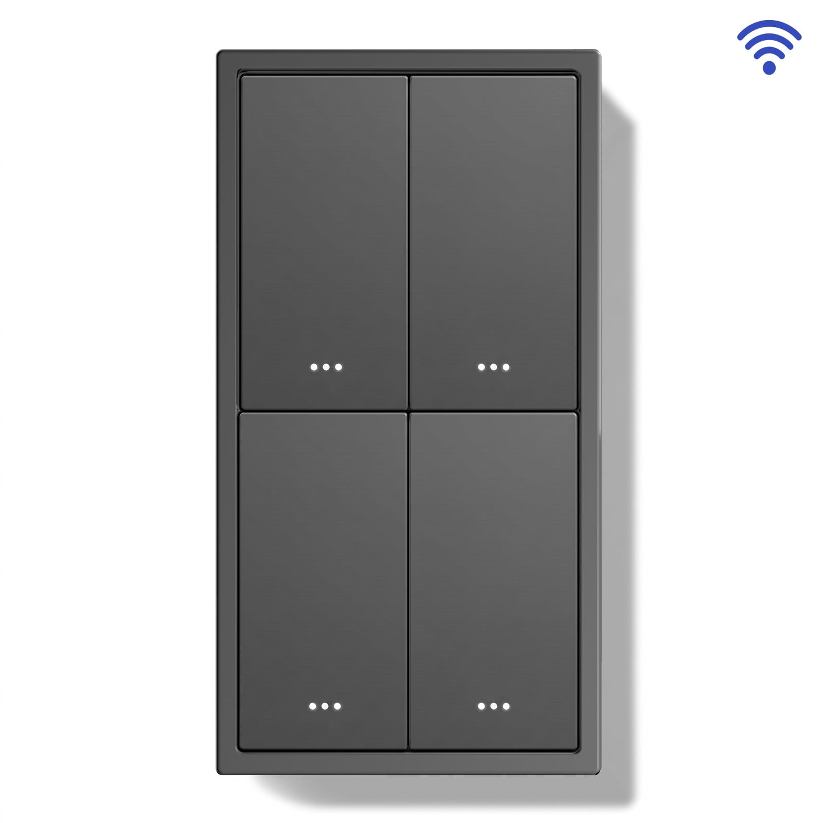 BSEED Gand Series Smart Wifi Light Switch (With Neutral) Recessed light switches Double Switch Light Switches Bseedswitch Grey 2 Gang 