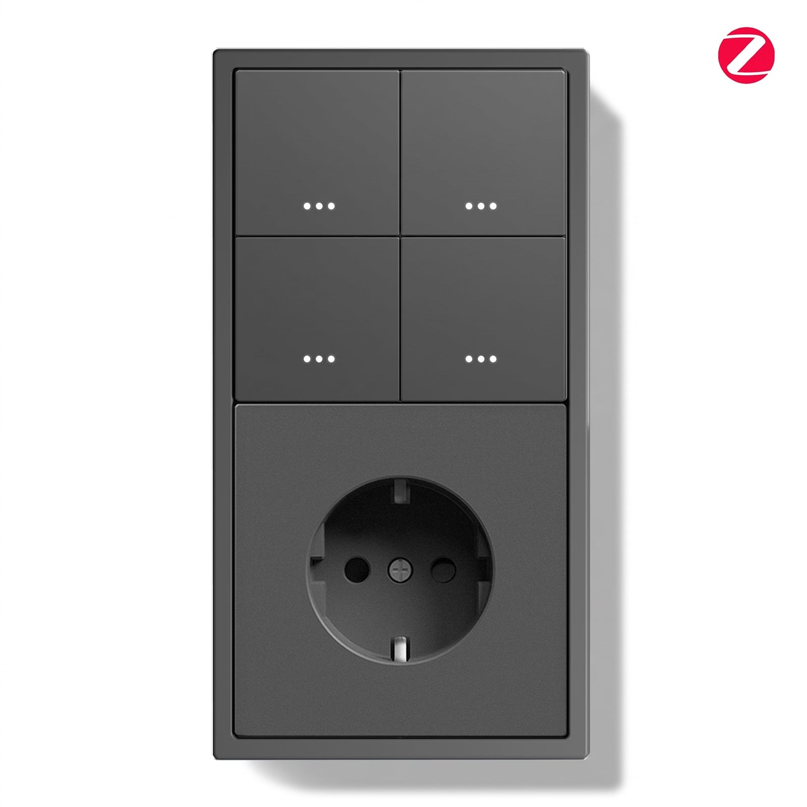 BSEED Gand Series Zigbee Light Switch (With Neutral) with Normal Eu Socket