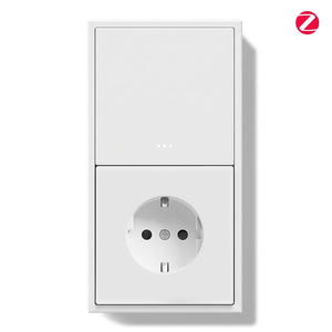 BSEED Gand Series Zigbee Light Switch (With Neutral) with Normal Eu Socket Light Switches Bseedswitch 
