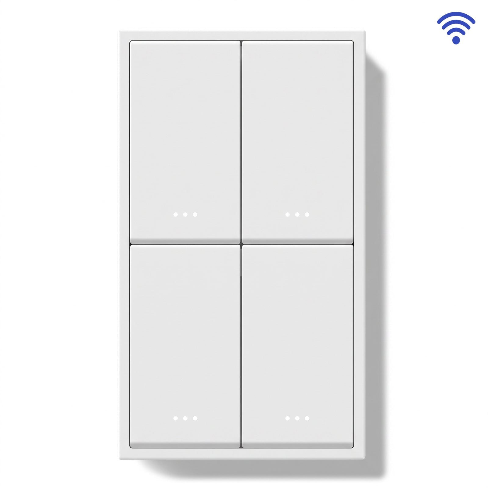 BSEED Gand Series Smart Wifi Light Switch (With Neutral) Recessed light switches Double Switch Light Switches Bseedswitch White 2 Gang 