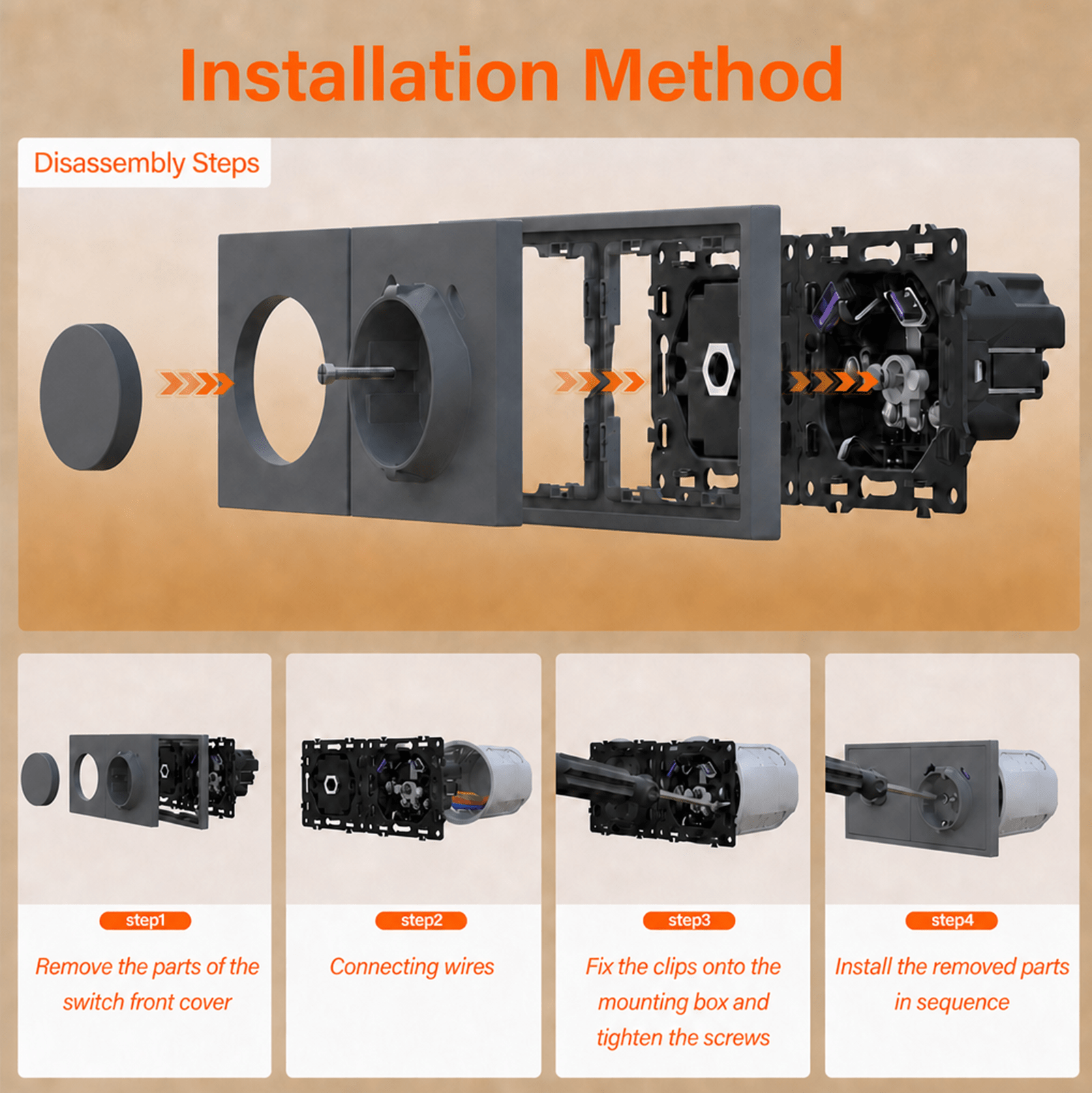 Grand Series Dimmer Switch Rotating Switch with Clamping Technology 500W dimmer switch Bseedswitch 