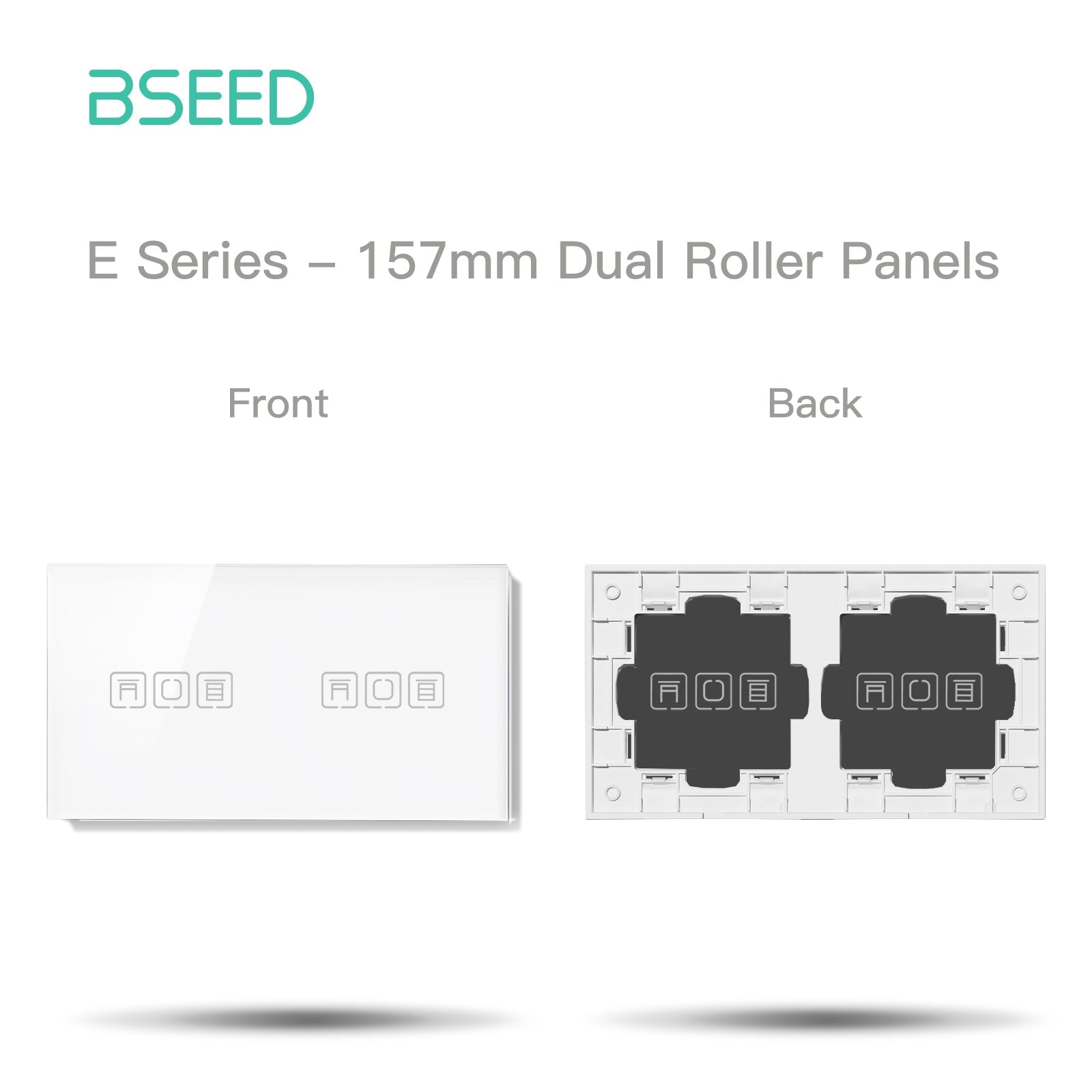 BSEED Echo Touch DIY Part Customized Free Combinations Glass Panels Light Switches Bseedswitch White Blind+ Blind Panel 