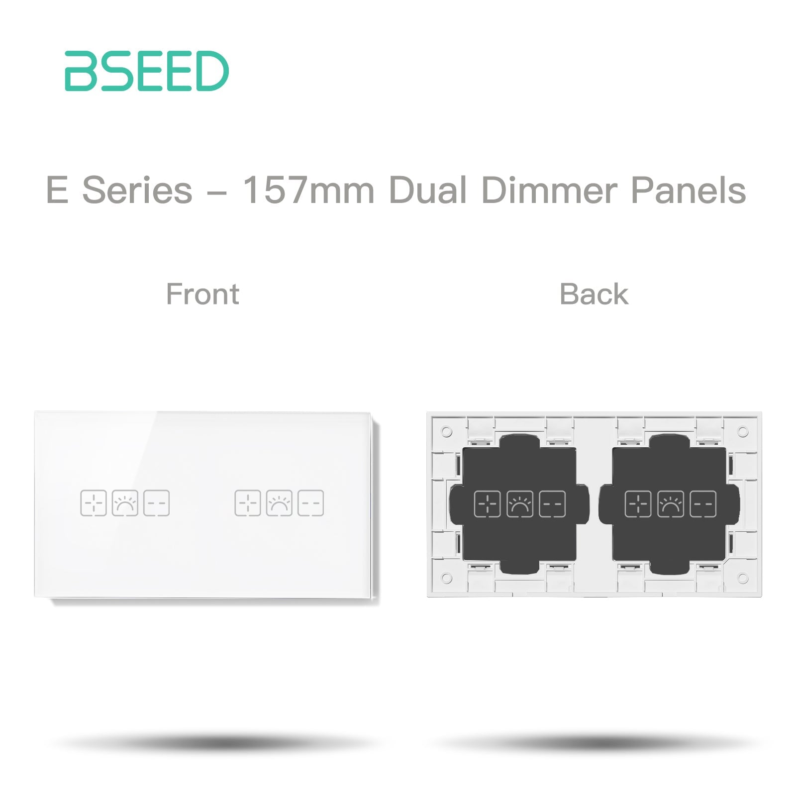 BSEED Echo Touch DIY Part Customized Free Combinations Glass Panels Light Switches Bseedswitch White Dimmer +Dimmer Panel 