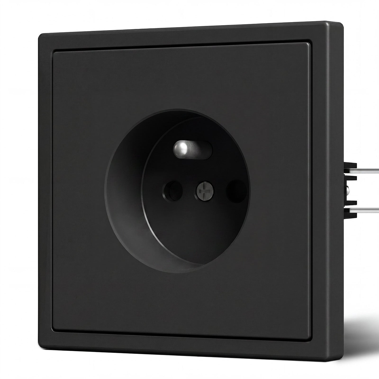 Grand Series Elektrische Wandsteckdose nach französischem Standard, 16A, mit Krallen, Steckdosen & Schalter Bseedswitch 