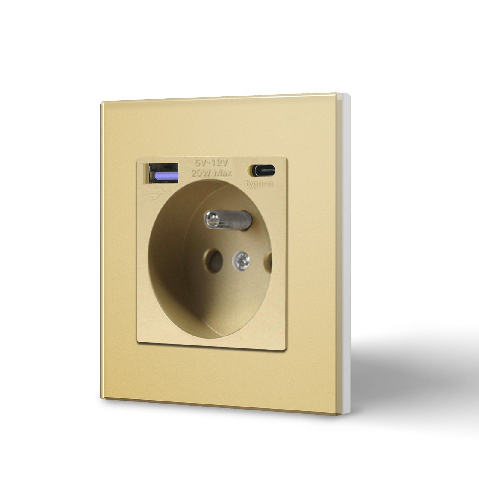 BSEED FR sockets with 20W PD Fast Charge Type-C Interface Outlet Wall Socket Power Outlets & Sockets Bseedswitch 