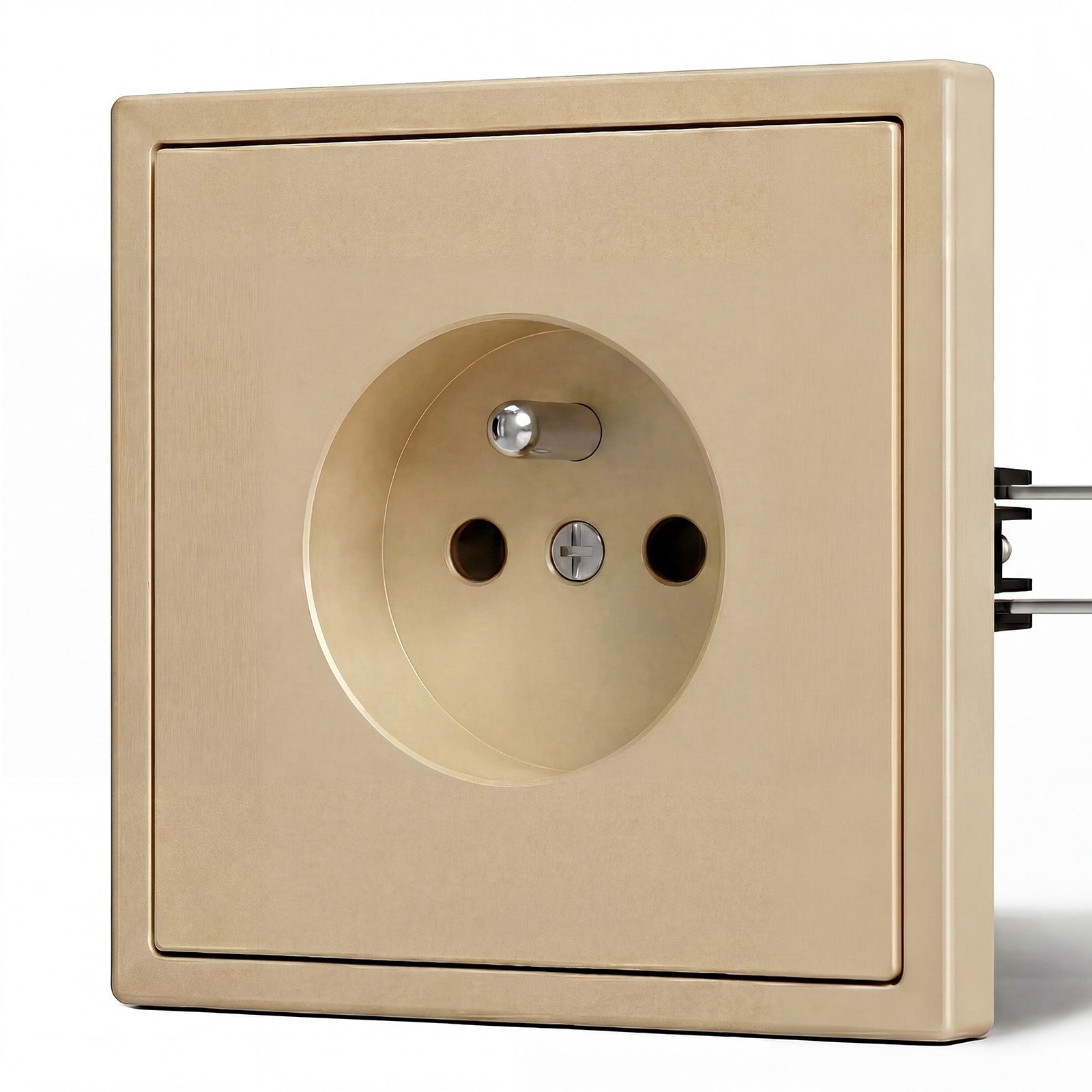 Grand Series Elektrische Wandsteckdose nach französischem Standard, 16A, mit Krallen, Steckdosen & Schalter Bseedswitch 