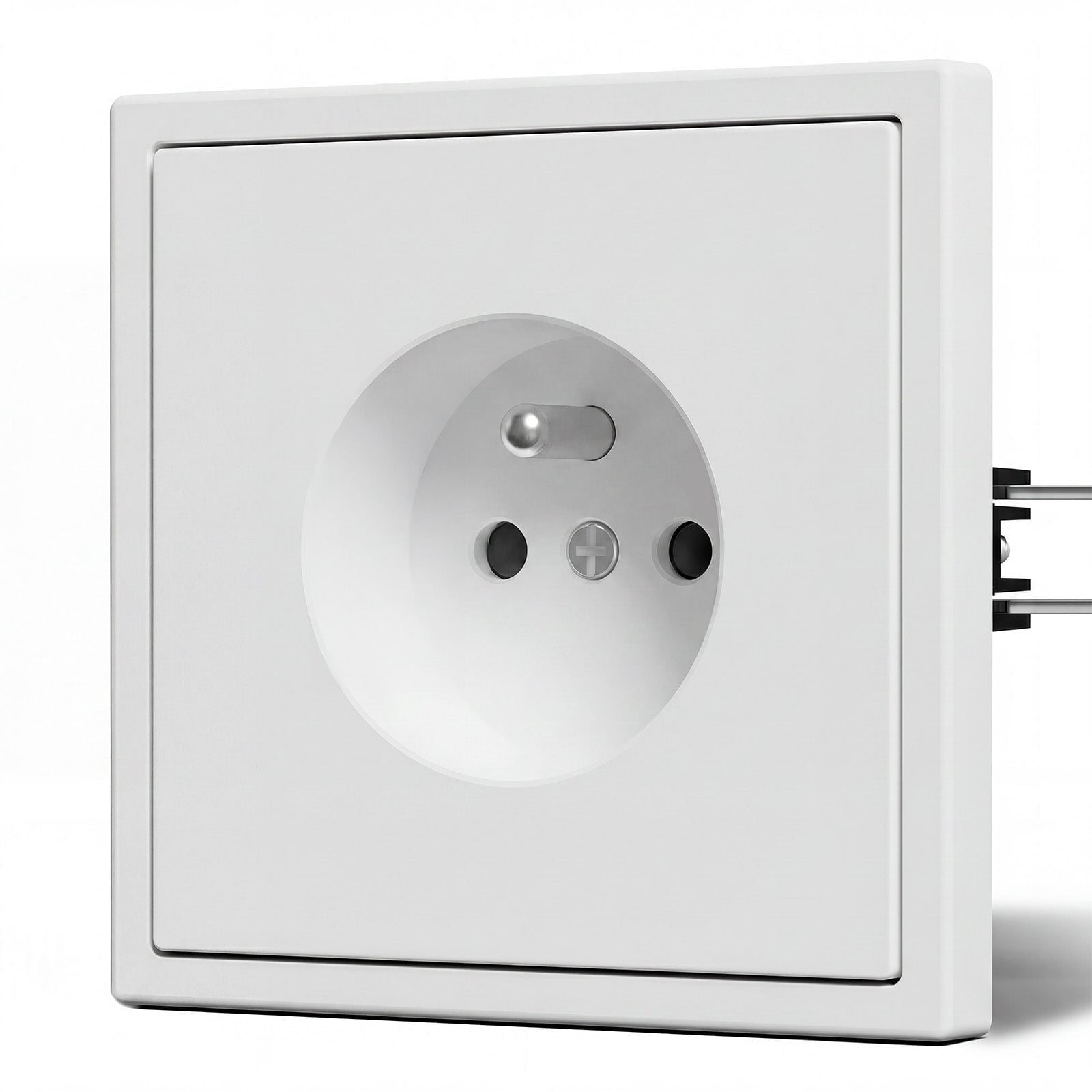 Grand Series Elektrische Wandsteckdose nach französischem Standard, 16A, mit Krallen, Steckdosen & Schalter Bseedswitch 