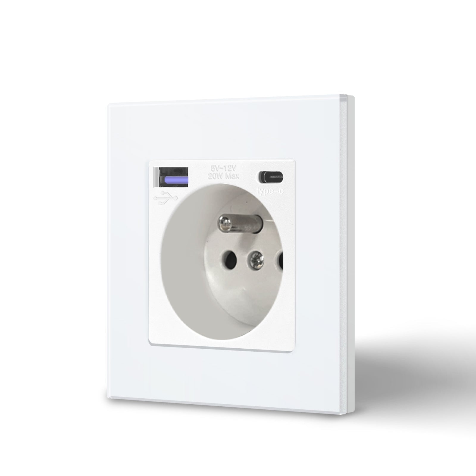 BSEED FR sockets with 20W PD Fast Charge Type-C Interface Outlet Wall Socket Power Outlets & Sockets Bseedswitch 