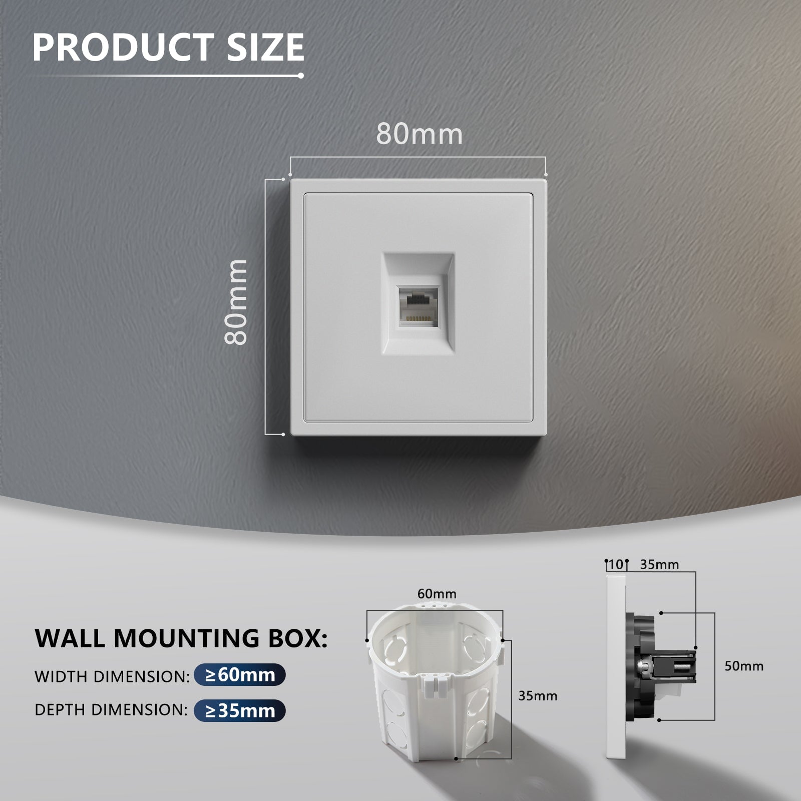 Grand Series Telephone socket With Clamping Technique Power Outlets & Sockets Bseedswitch 