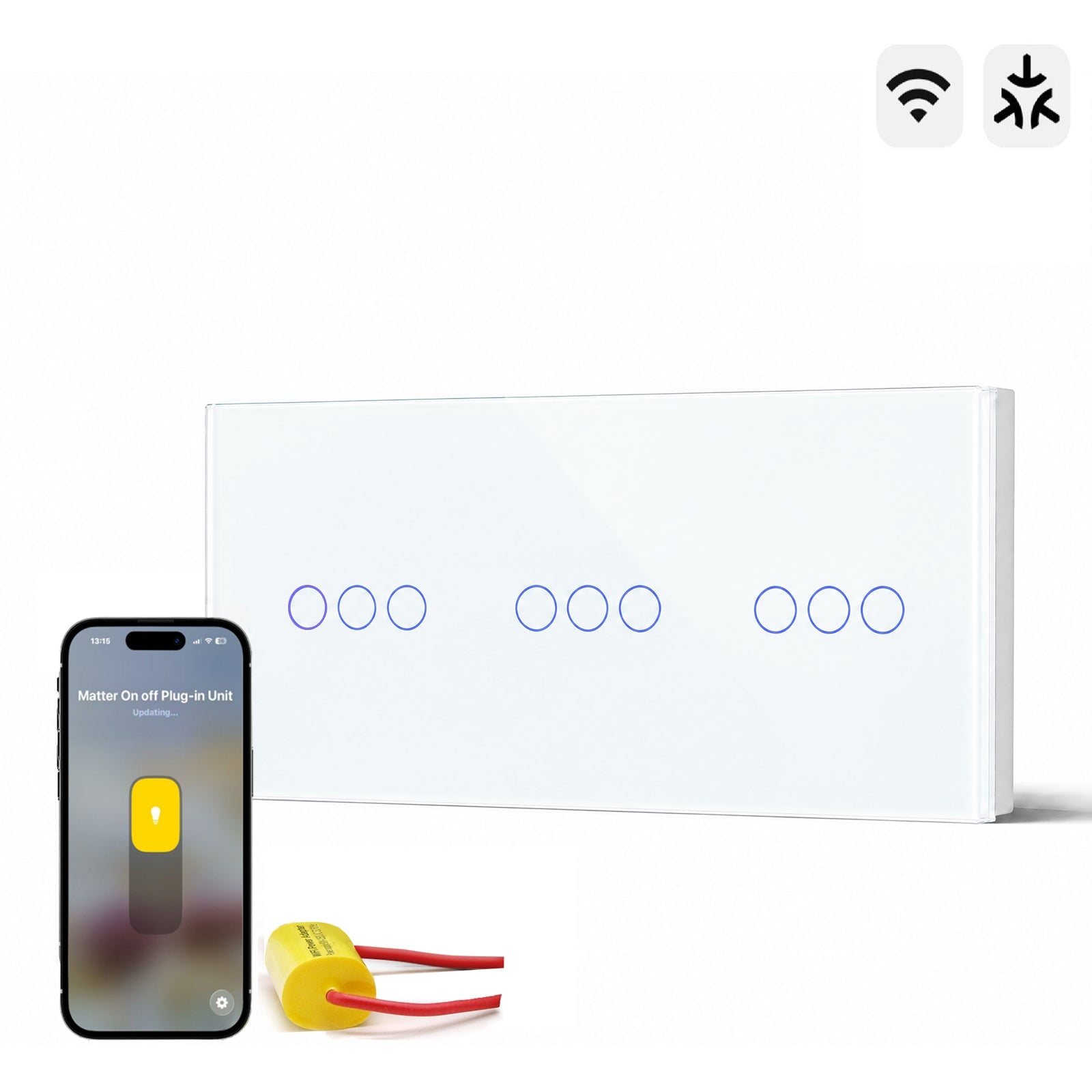 Bseed Smart Matter Wifi Light Switch Triple Light Module Electrical Wall Light switches