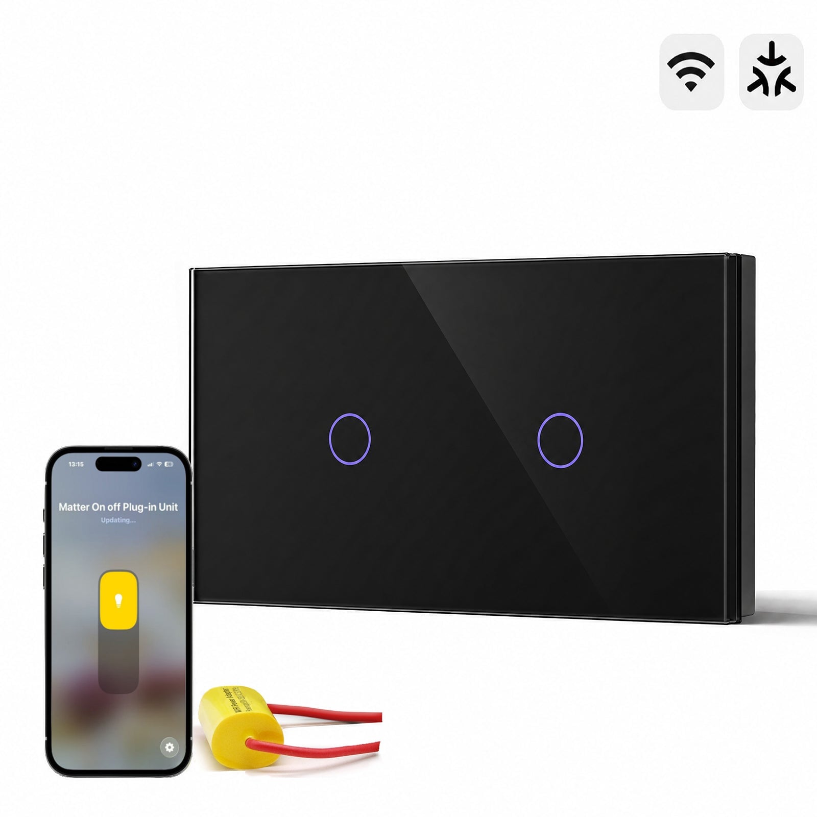 Bseed Smart Matter Wifi Light Switch Double Light Module Electrical Wall Light switches