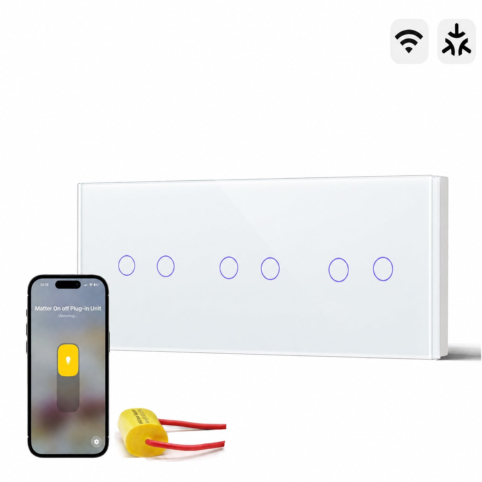 Bseed Smart Matter Wifi Light Switch Triple Light Module Electrical Wall Light switches