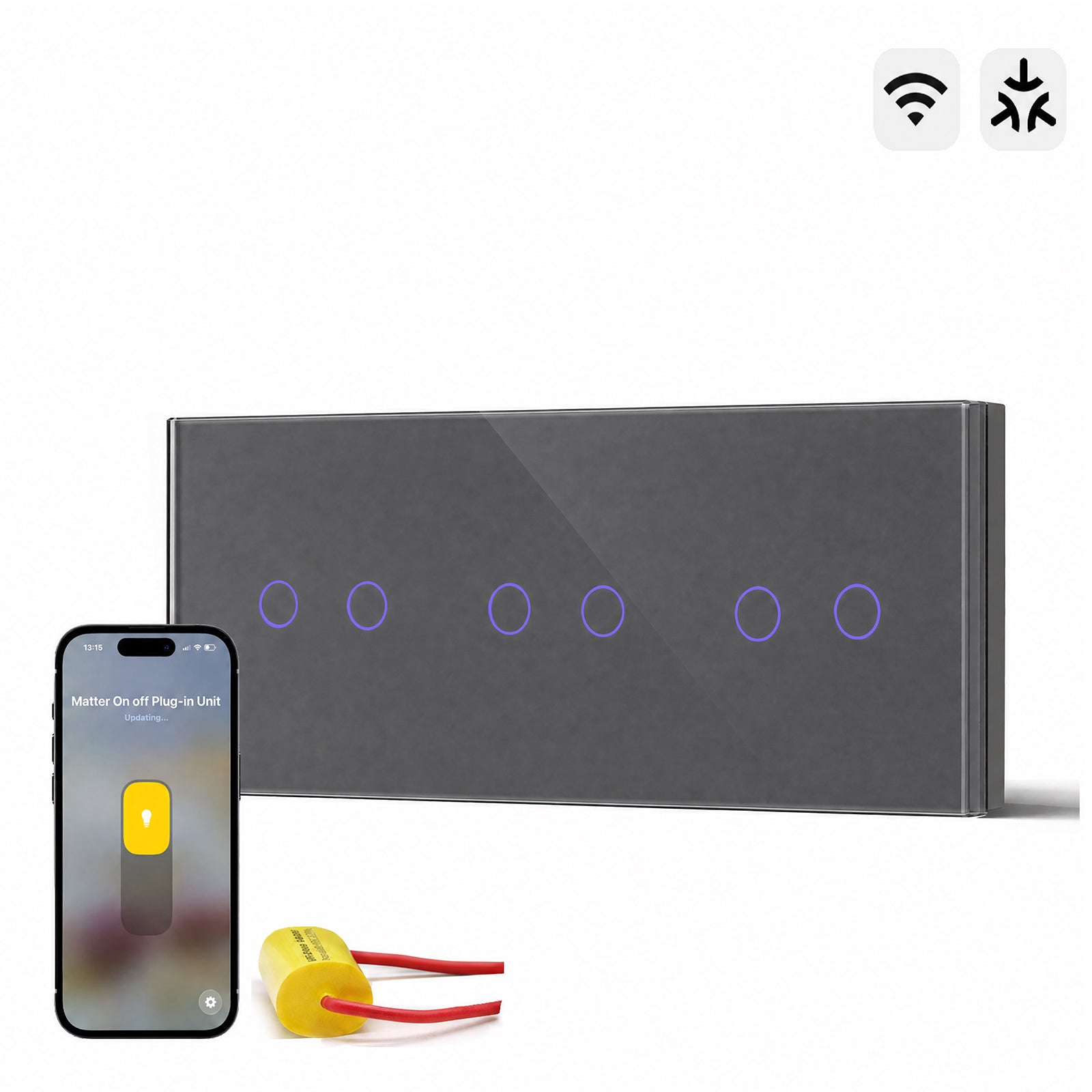 Bseed Smart Matter Wifi Light Switch Triple Light Module Electrical Wall Light switches