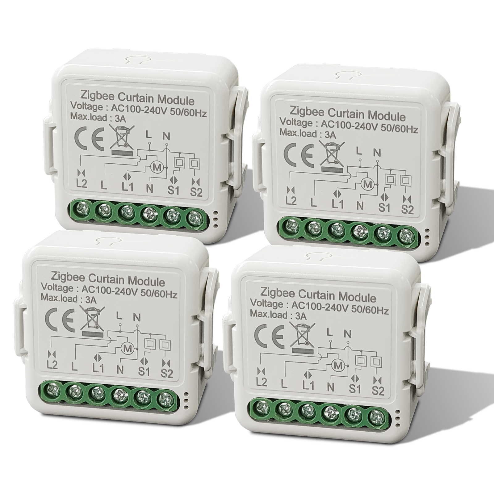 BSEED Smart Zigbee Curtain switch module smart switch for control of curtains blinds and shutters.