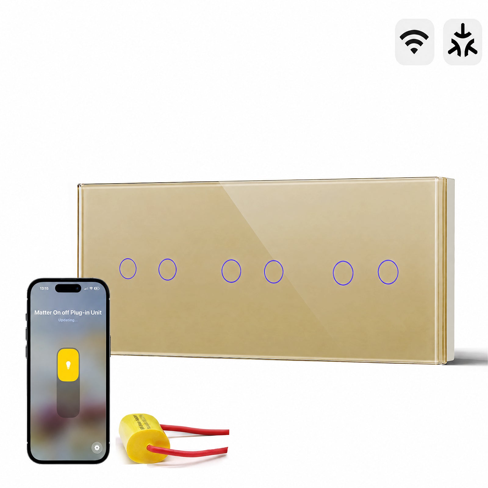 Bseed Smart Matter Wifi Light Switch Triple Light Module Electrical Wall Light switches