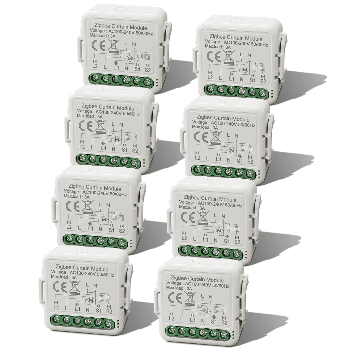 BSEED Smart Zigbee Curtain switch module smart switch for control of curtains blinds and shutters. Light Switches Bseedswitch 8 PCS/Pack 