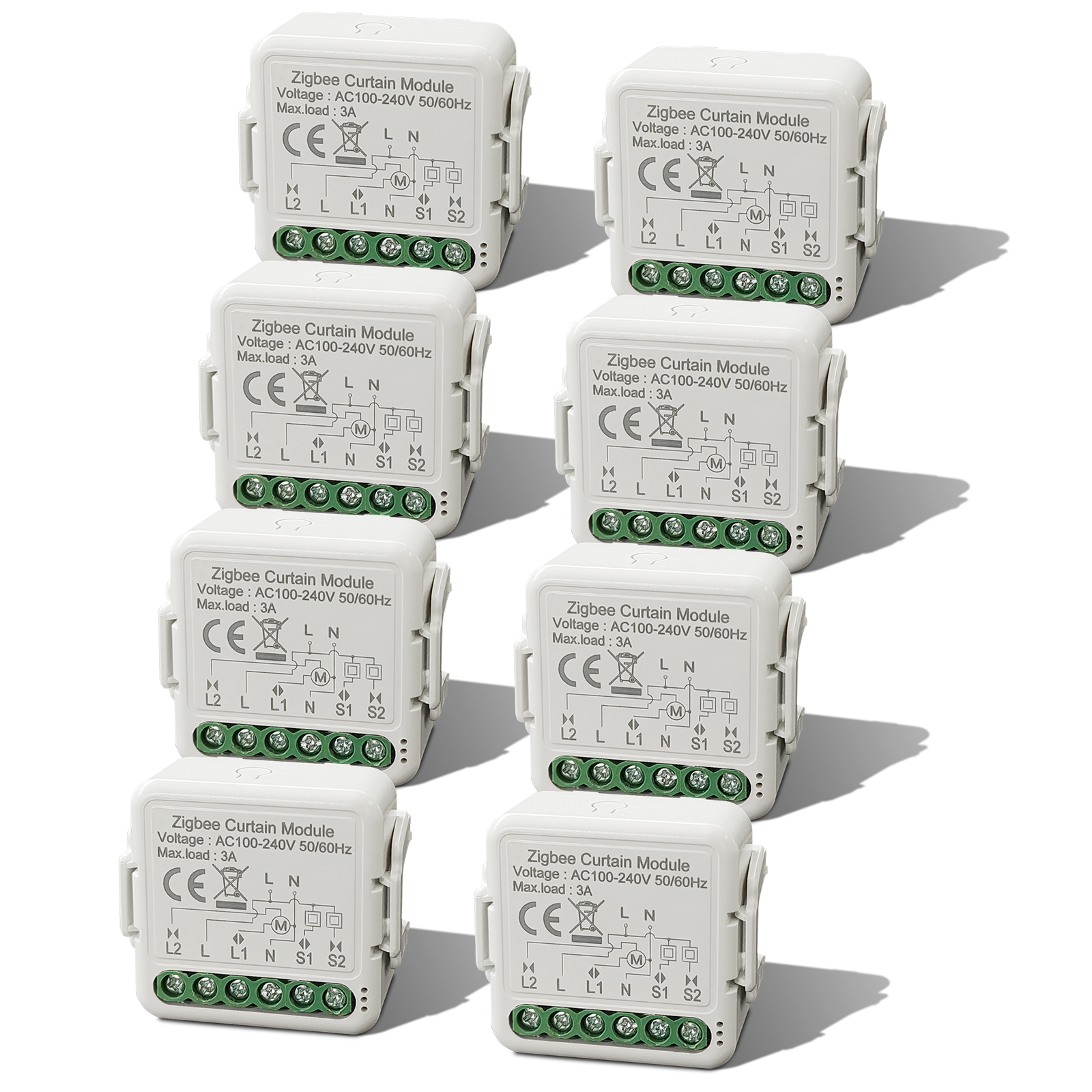 BSEED Smart Zigbee Curtain switch module smart switch for control of curtains blinds and shutters.