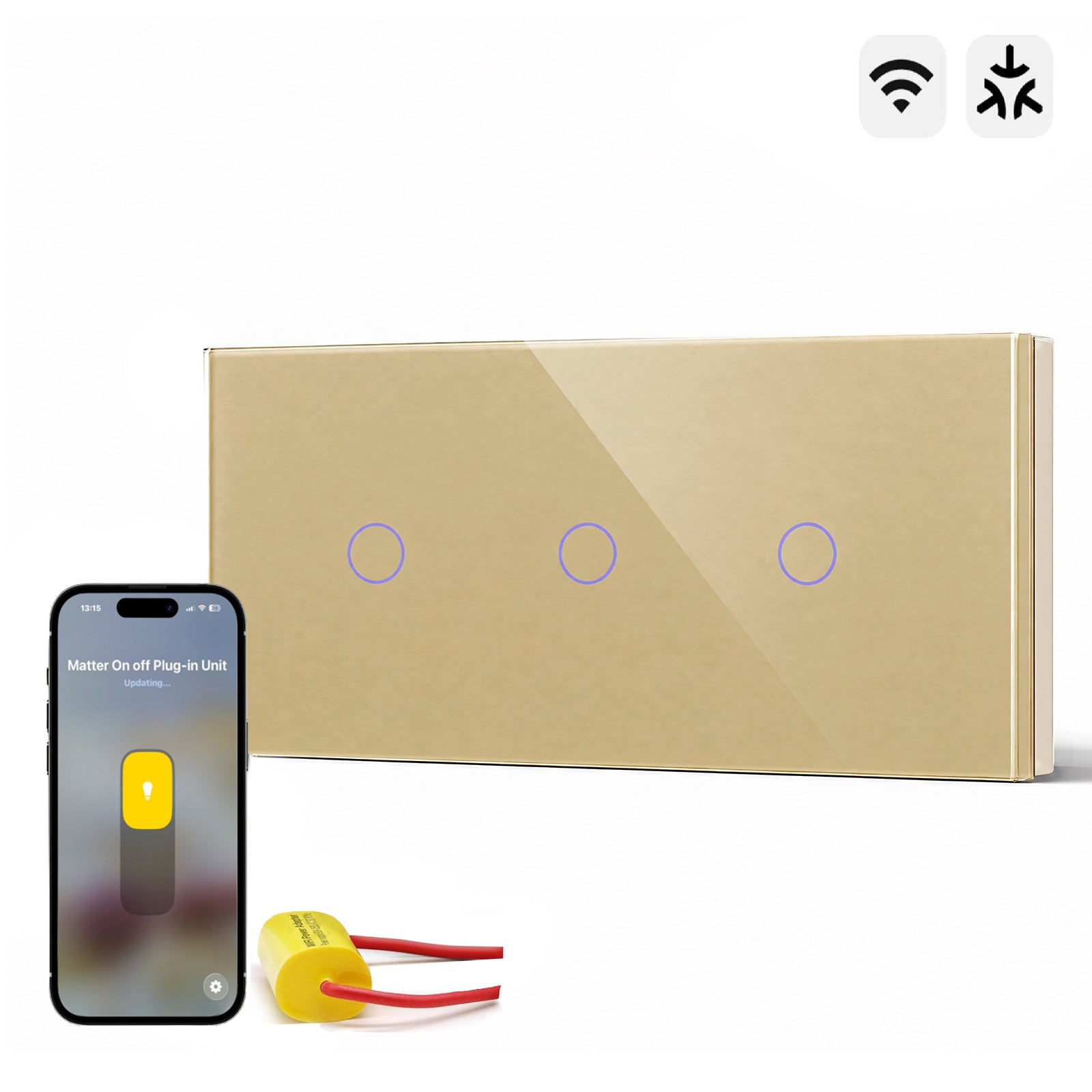 Bseed Smart Matter Wifi Light Switch Triple Light Module Electrical Wall Light switches