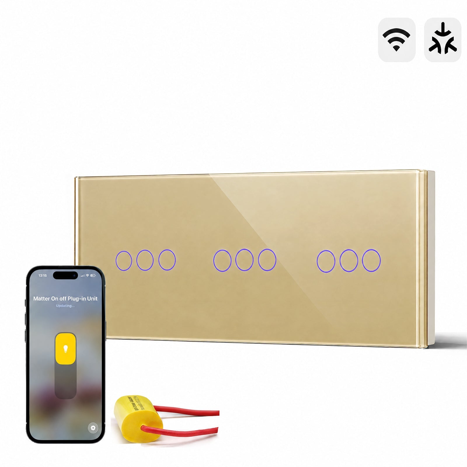 Bseed Smart Matter Wifi Light Switch Triple Light Module Electrical Wall Light switches