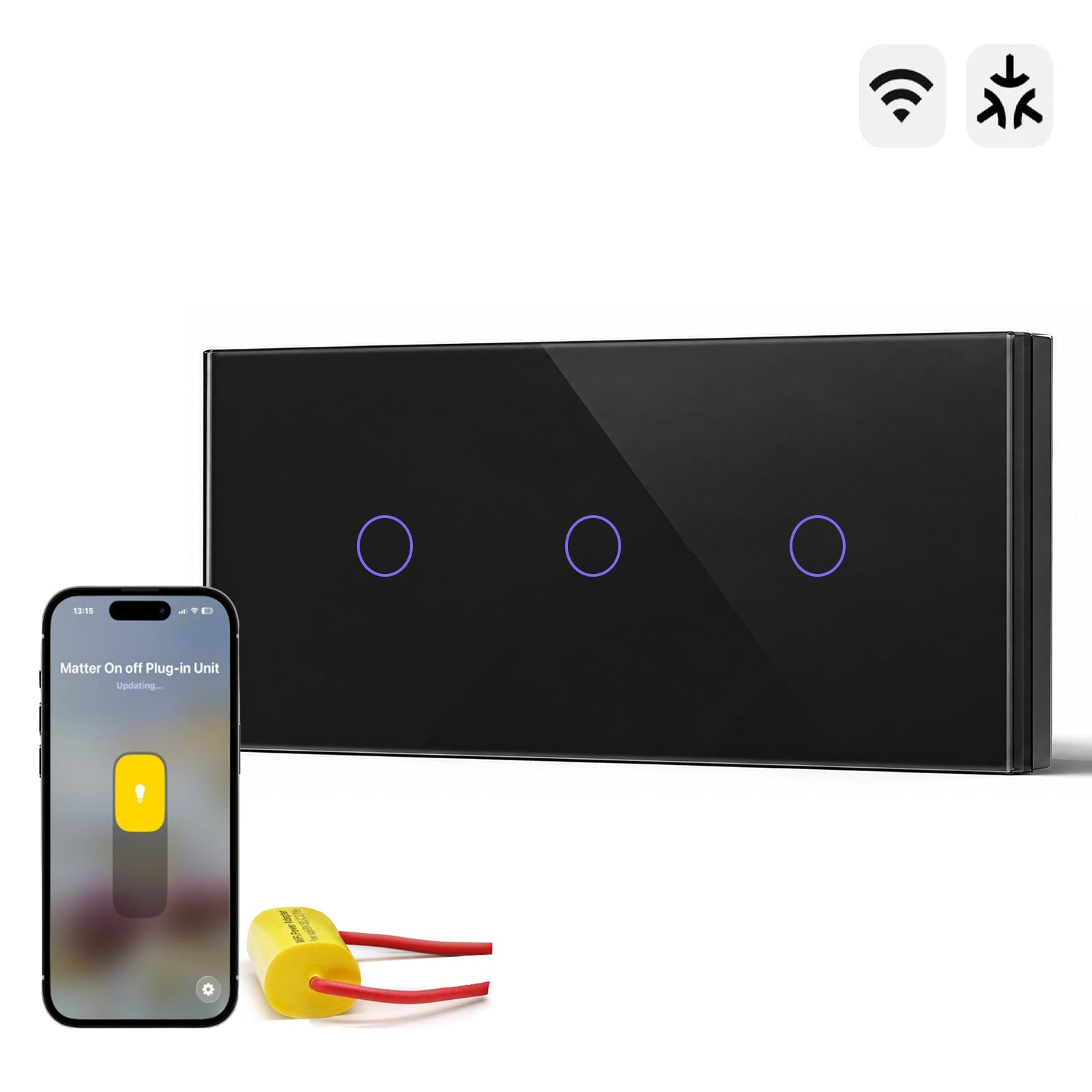 Bseed Smart Matter Wifi Light Switch Triple Light Module Electrical Wall Light switches