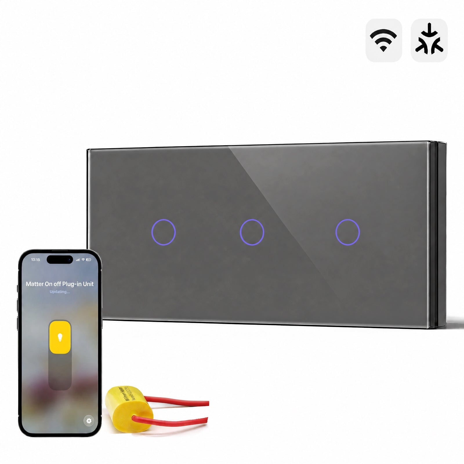 Bseed Smart Matter Wifi Light Switch Triple Light Module Electrical Wall Light switches