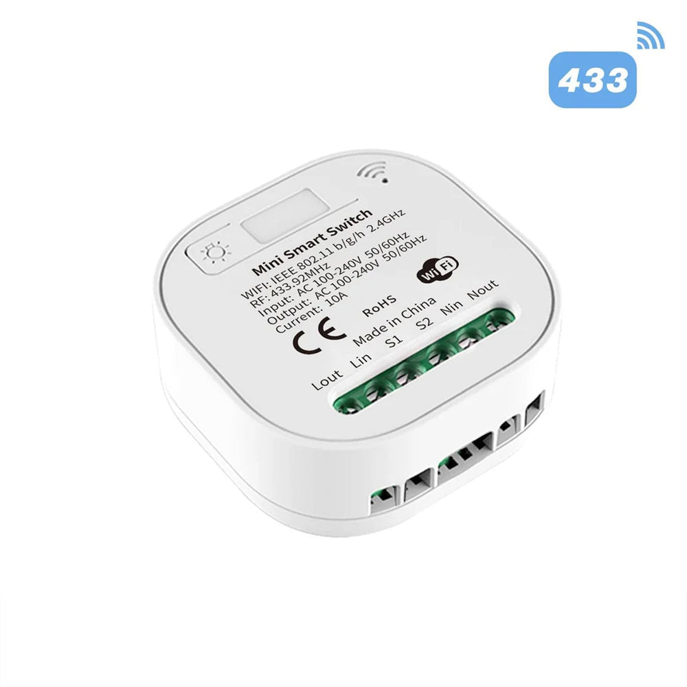 BSEED Smart WiFi RF433 Tuya Wireless Switch Module Push Button Circuit Breaker Light Switches Bseedswitch 