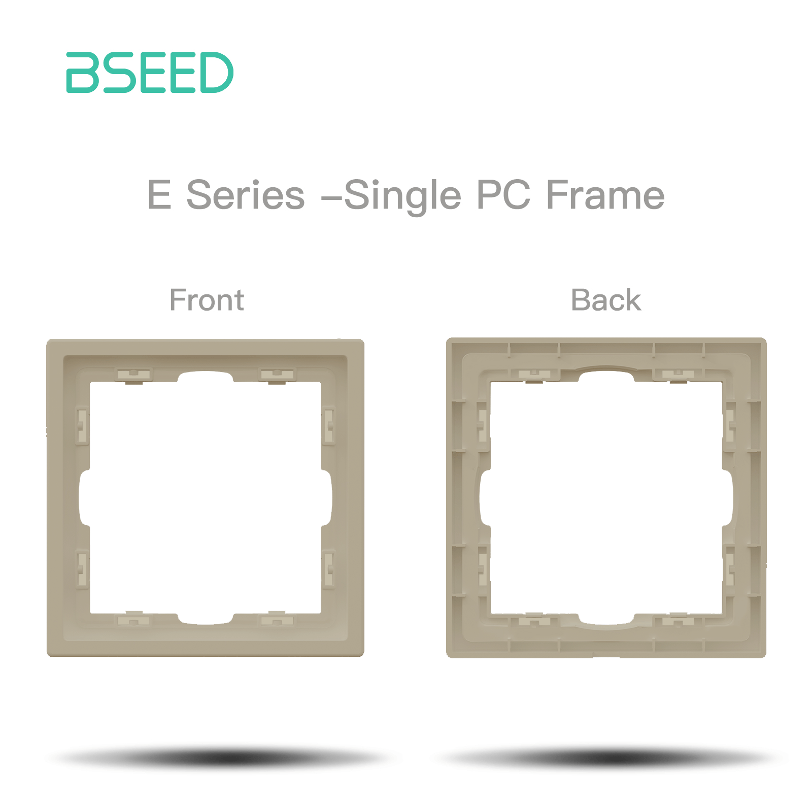 Grand Series DIY Part Customized free combinations Plastic Panels Cashmere color Power Outlets & Sockets Bseedswitch 1 Slot Panel 
