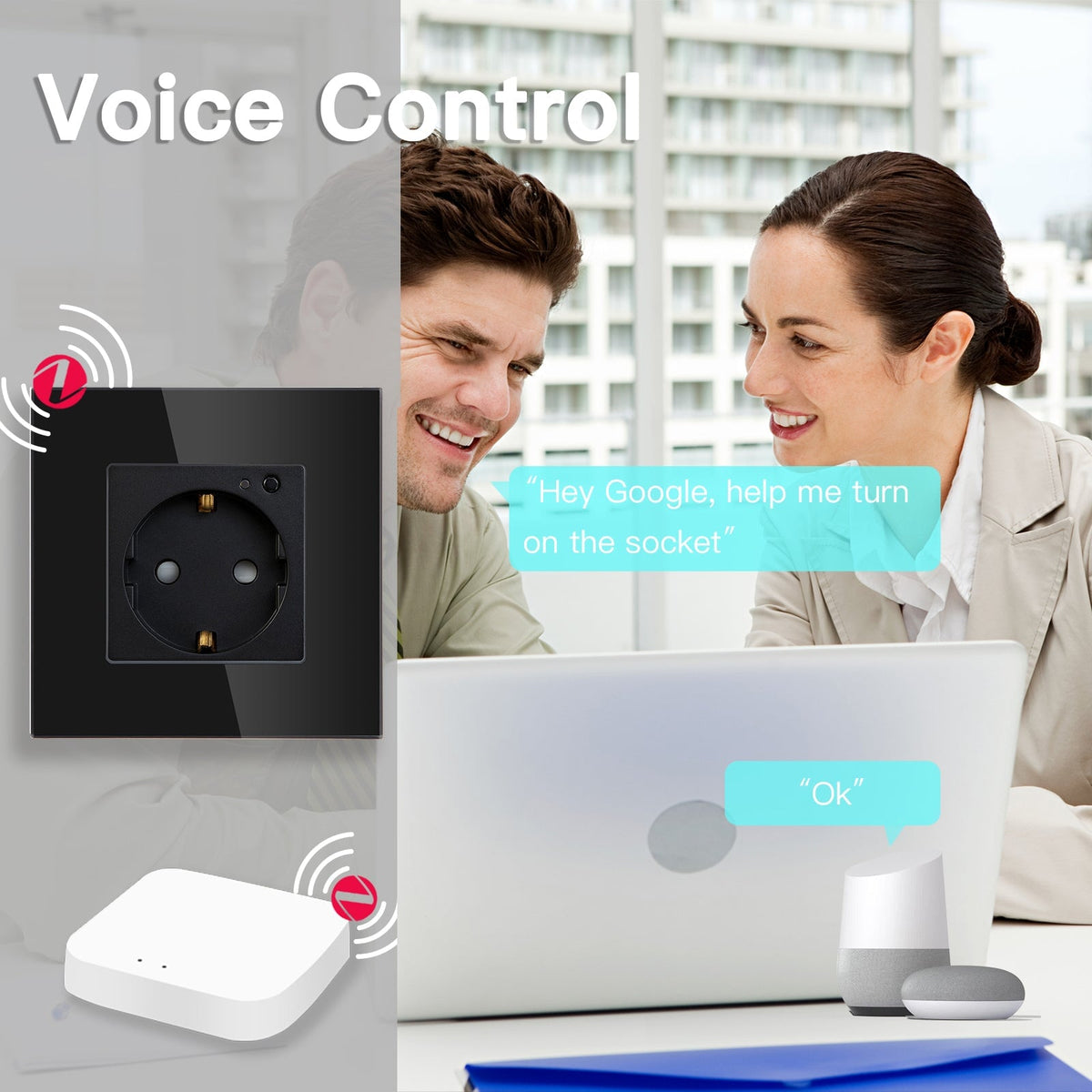 BSEED Zigbee EU-standaard stopcontact werkt met Alexa Google Assistent slim Zigbee-stopcontact Bseedswitch 