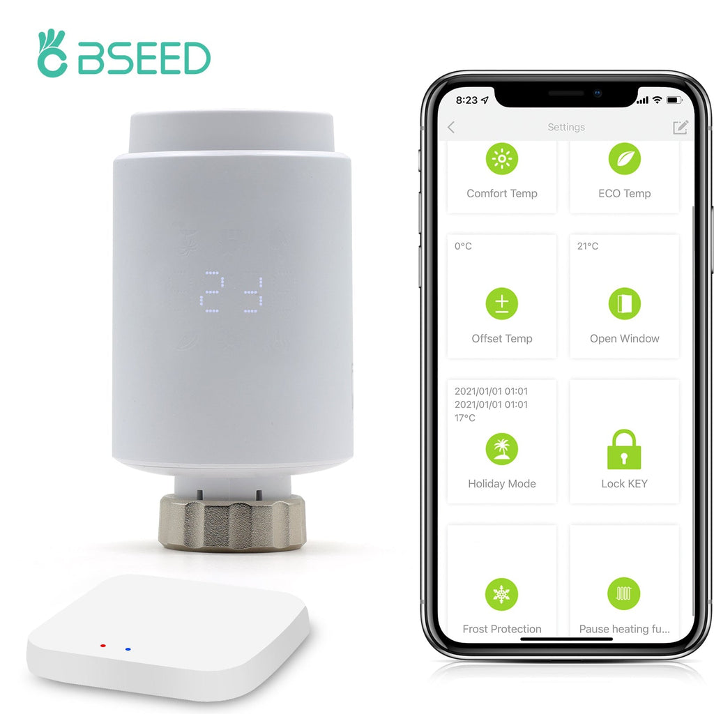 Smart Home Heizkörperthermostat ZigBee3.0, Digitaler Thermostat