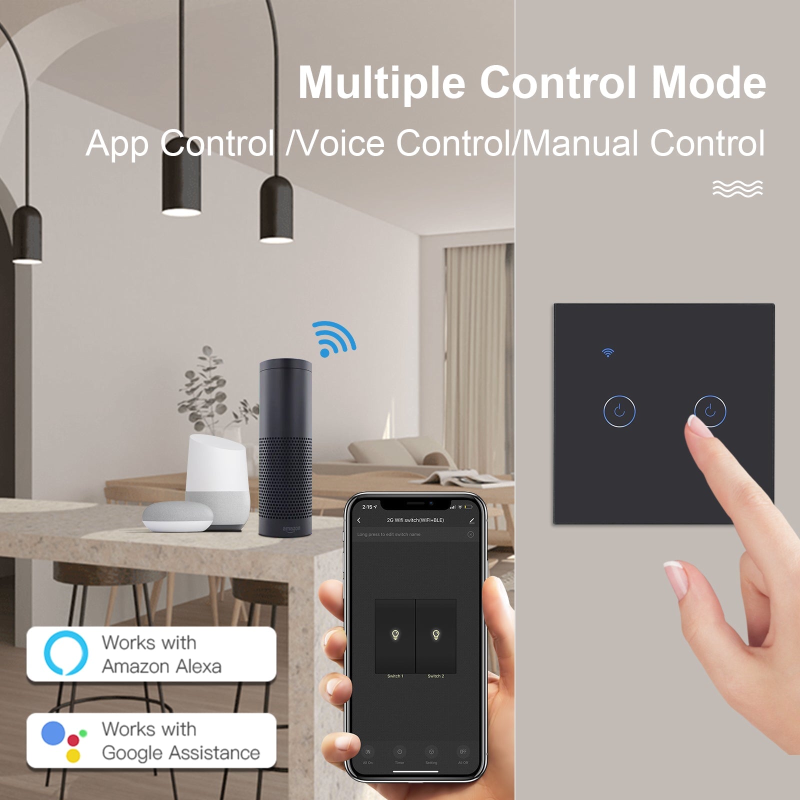 Bseed Smart Matter Wifi Light Switch Electrical Wall Light switches Light Switches Bseedswitch 