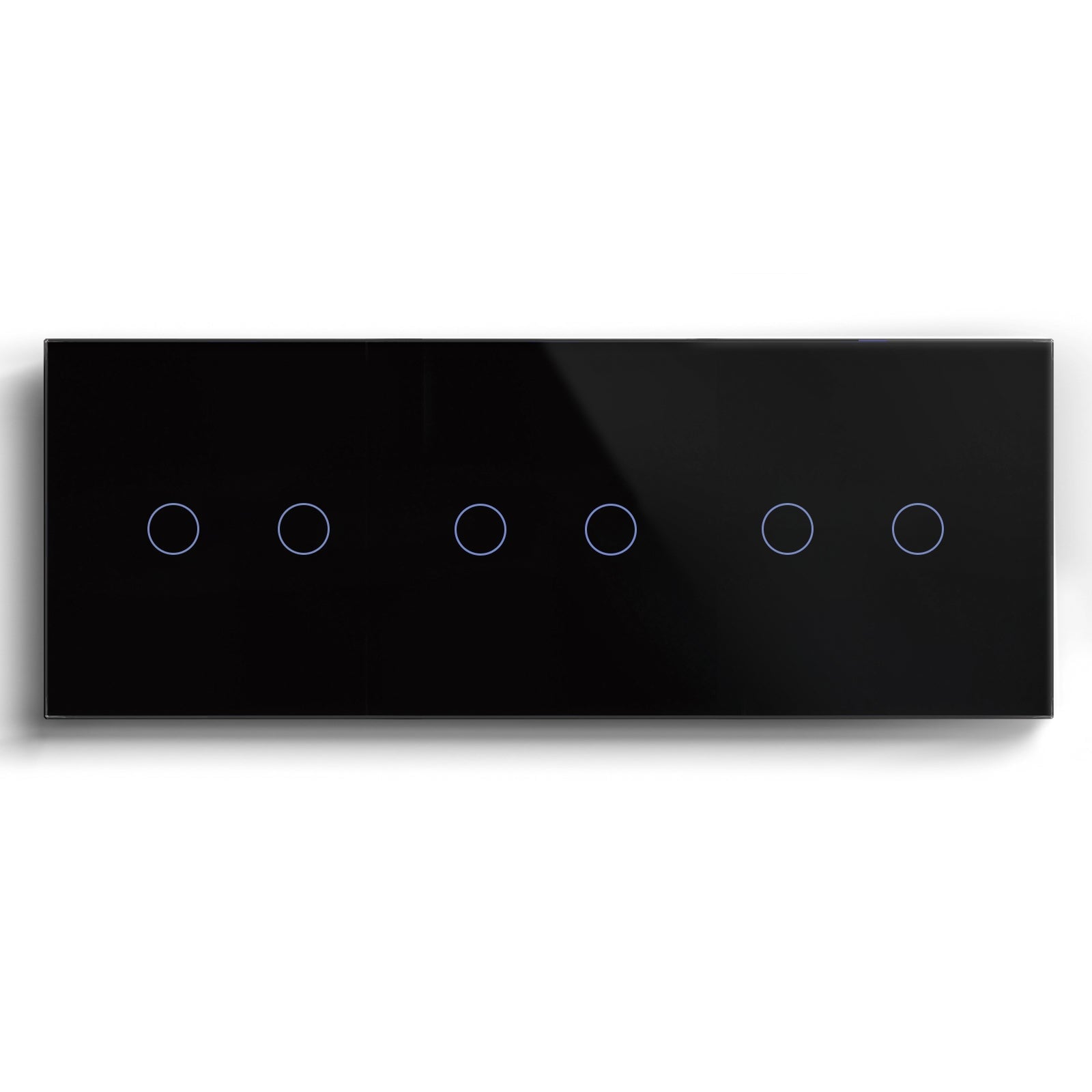 Bseed Smart WLAN Lichtschalter (mit Neutralleiter) Lichtschalter Bseedswitch Schwarz 2 Fach + 2 Fach + 2 Fach 