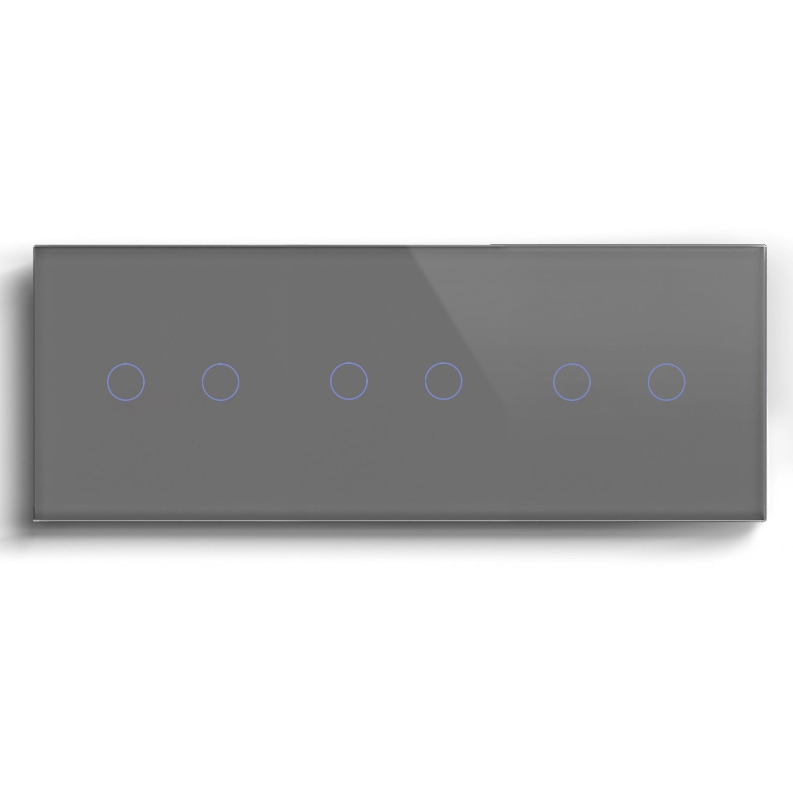 Bseed Smarter WLAN-Lichtschalter (mit Neutralleiter) Lichtschalter Bseedswitch Grau 2 Fach + 2 Fach + 2 Fach 