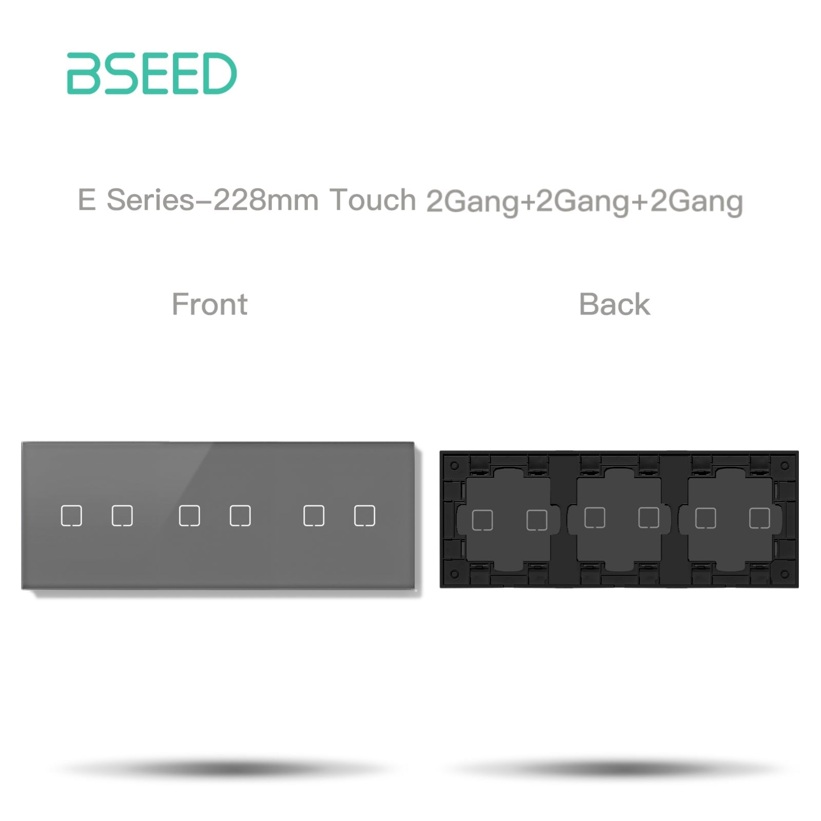 BSEED Echo Touch DIY Part Customized Free Combinations Glass Panels Light Switches Bseedswitch 