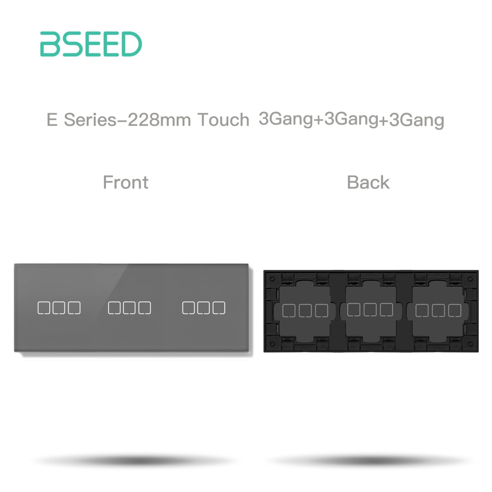 BSEED Echo Touch DIY Part Customized Free Combinations Glass Panels Light Switches Bseedswitch 