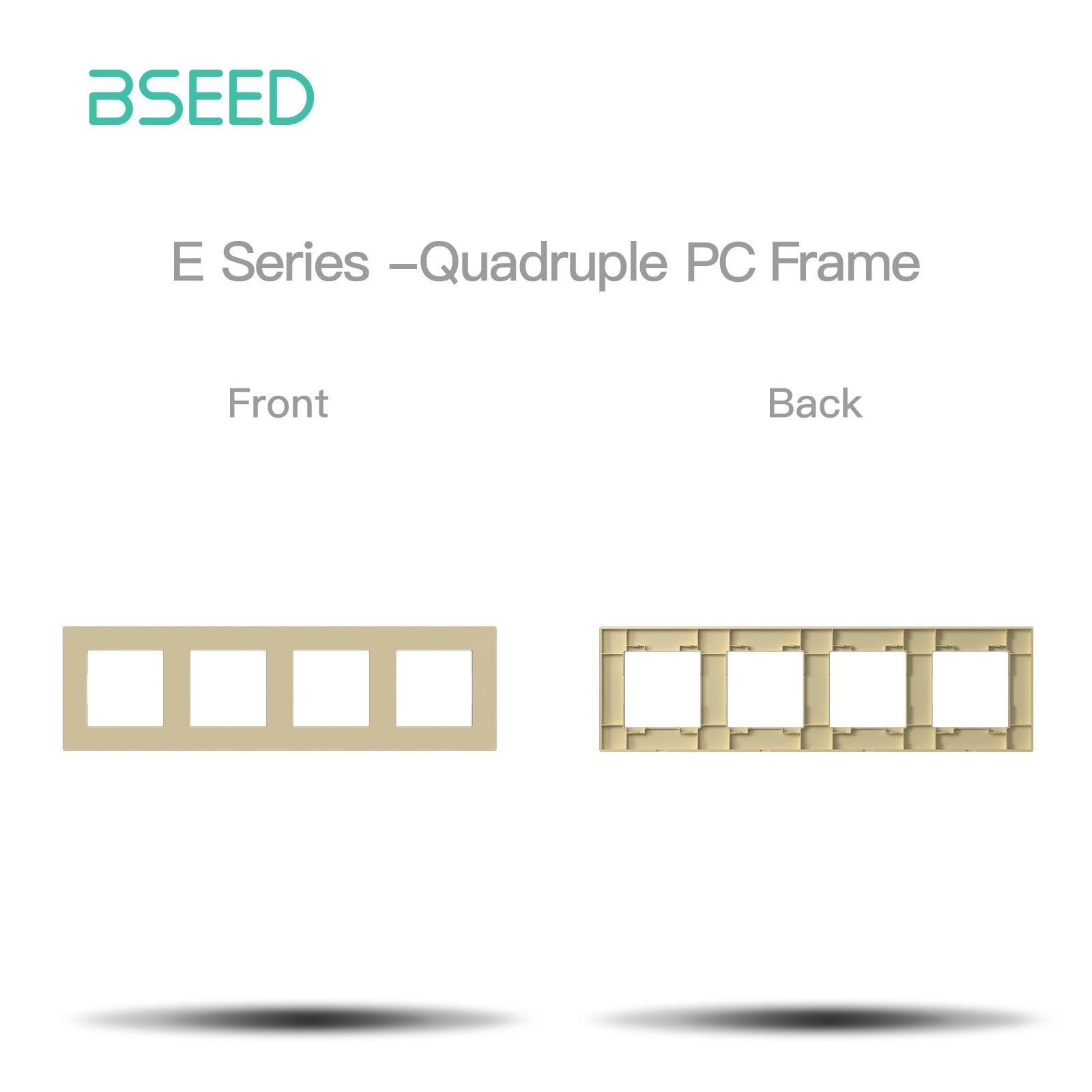Click Series DIY Part Customized Free Combinations Smart Wifi Switch Socket Insert Gold Color Crystal Glass Panel Light Switches Bseedswitch 4 Slot Plastic Panel 