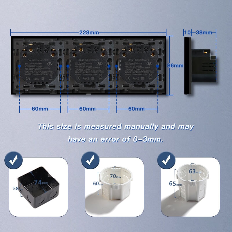 BSEED Echo Wifi Eu Standards Socket with Energy Monitoring Smart wifi Electric Socket Work with Alexa Google Assitant socket Bseedswitch 